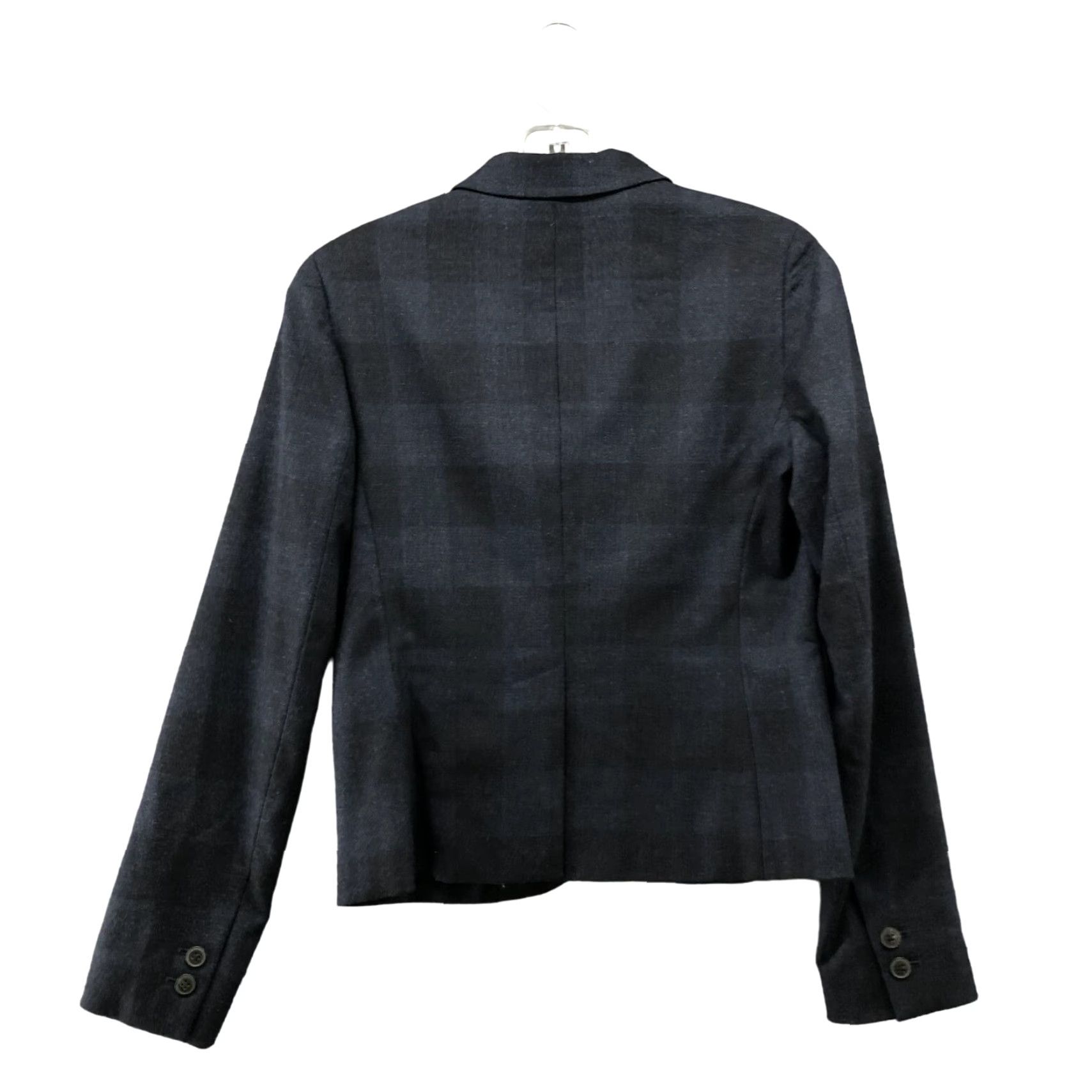 Gap VINTAGE Gap Wool Blend Blazer Womens 2 Navy Blue Plaid Dark Academia Preppy Size XS / US 0-2 / IT 36-38 - 2 Thumbnail