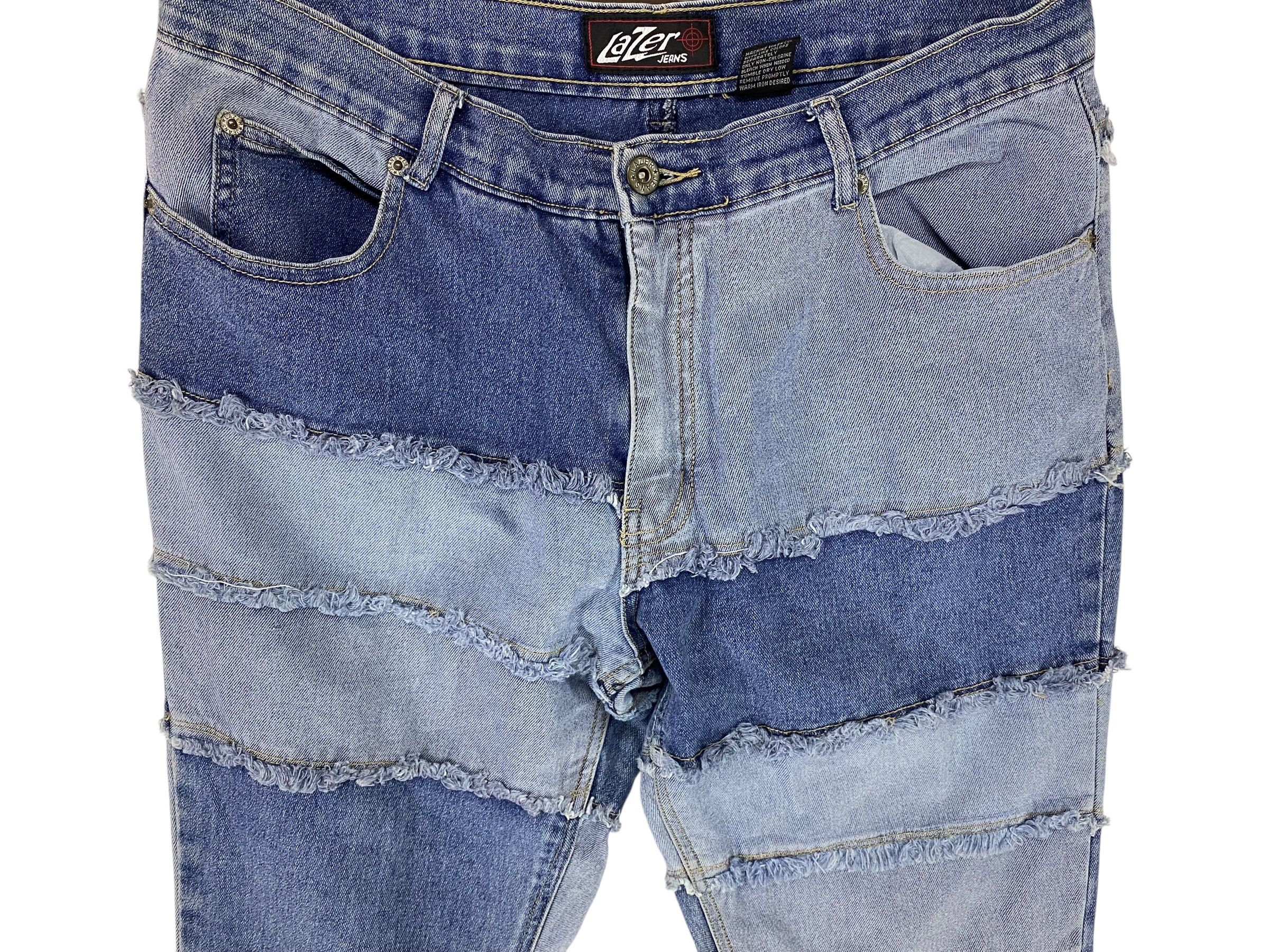 Hysteric Glamour 2000s Lazer patchwork hagi flare denim pant Size US 32 / EU 48 - 3 Thumbnail