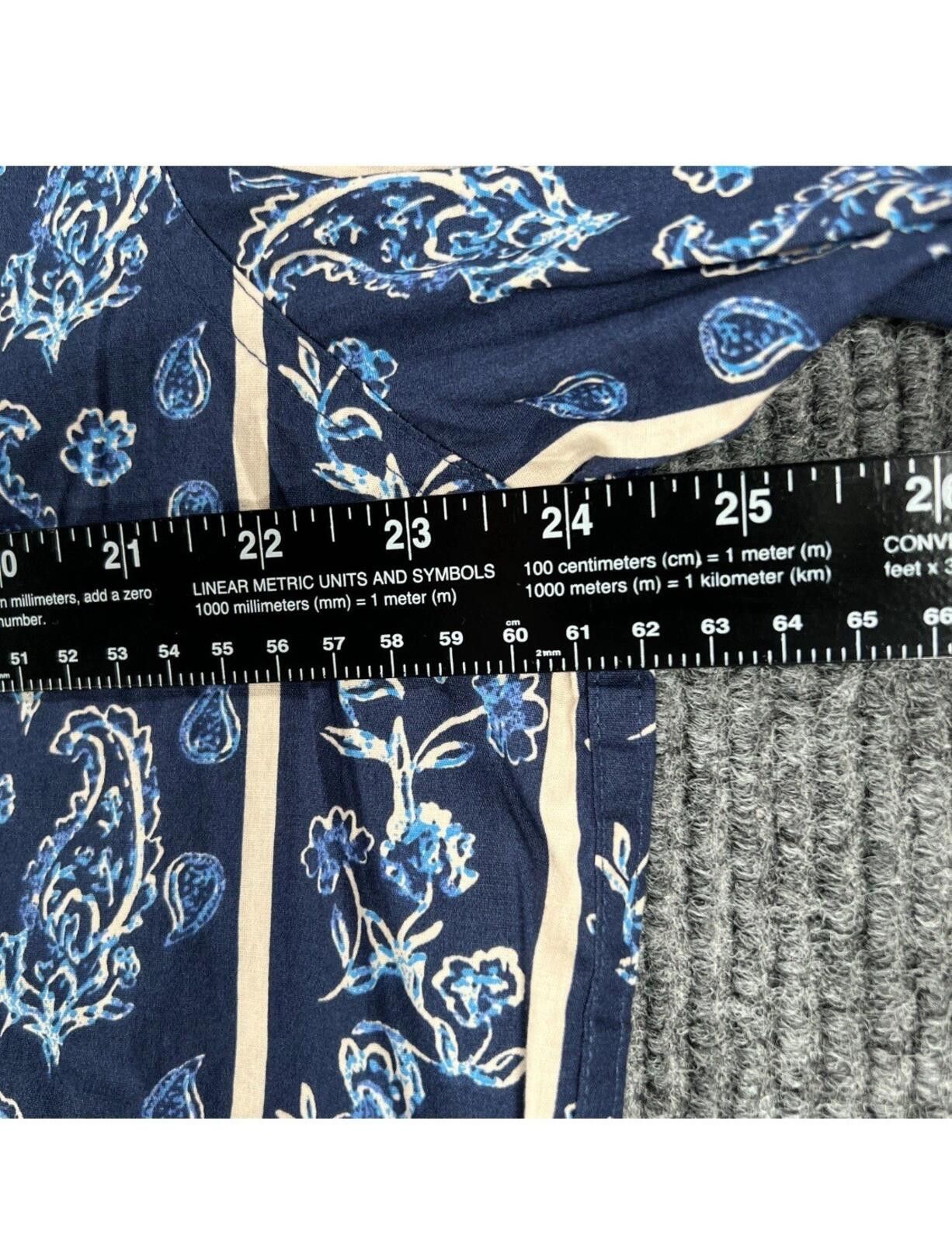 Cremieux Cremieux Shirt Men's XLT Extra Large Tall Blue Paisley Size US XL / EU 56 / 4 - 4 Thumbnail