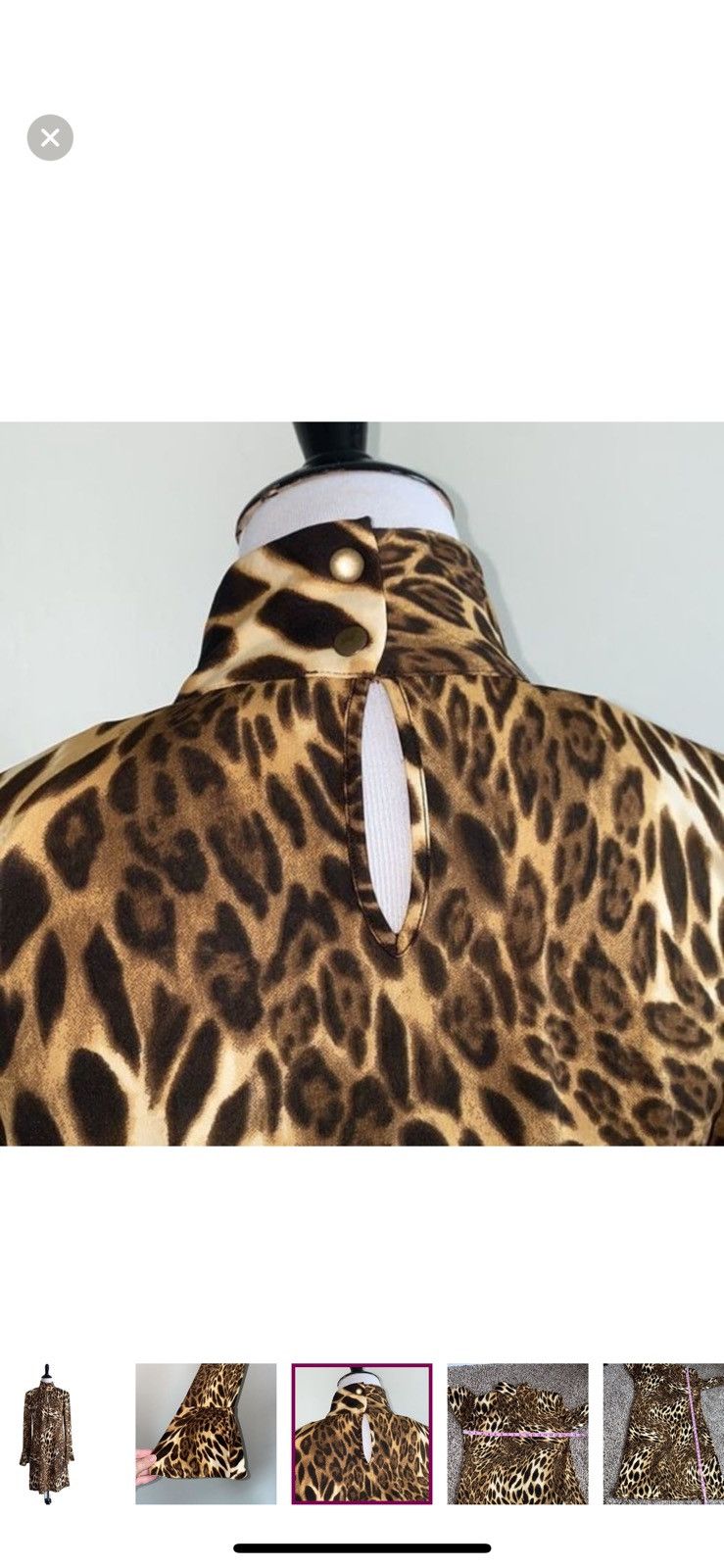 I.N.C INC medium animal print long sleeved dress Size M / US 6-8 / IT 42-44 - 3 Thumbnail
