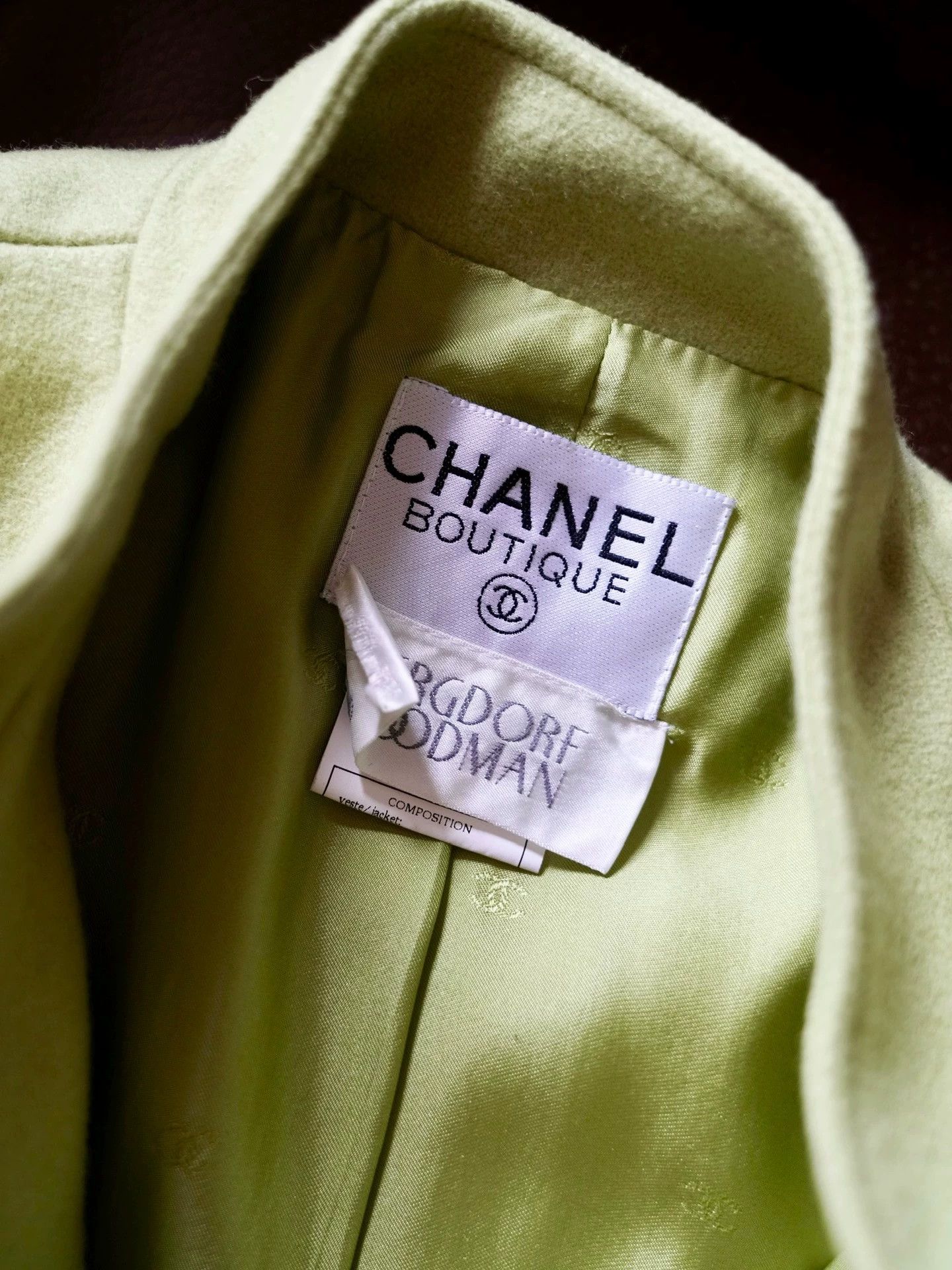 Chanel Chanel 1996 Vintage Apple Green Wool Jacket S Size S / US 4 / IT 40 - 9 Thumbnail