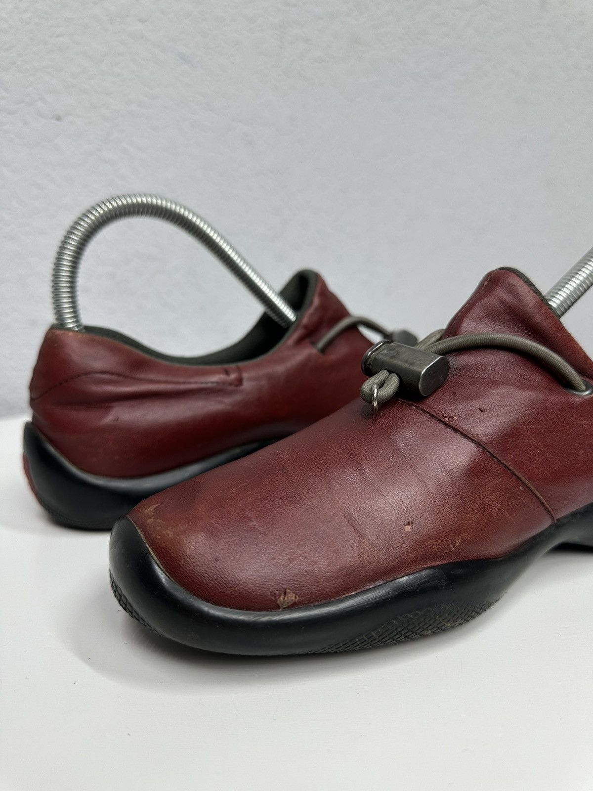Prada Vintage Sneakers Prada Leather Ankle Y2k Boots Opium Japan Size US 7.5 / IT 37.5 - 11 Thumbnail