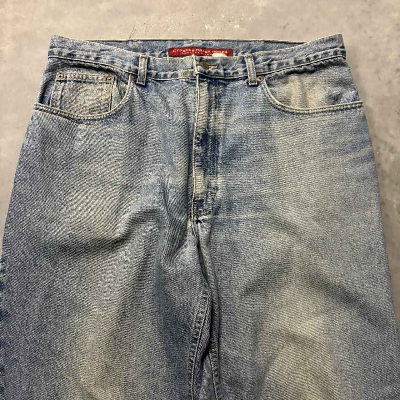 Japanese Brand × Vintage Crazy Vintage Y2K/2000s Grunge Light Wash Denim Jeans! Size US 36 / EU 52 - 5 Thumbnail