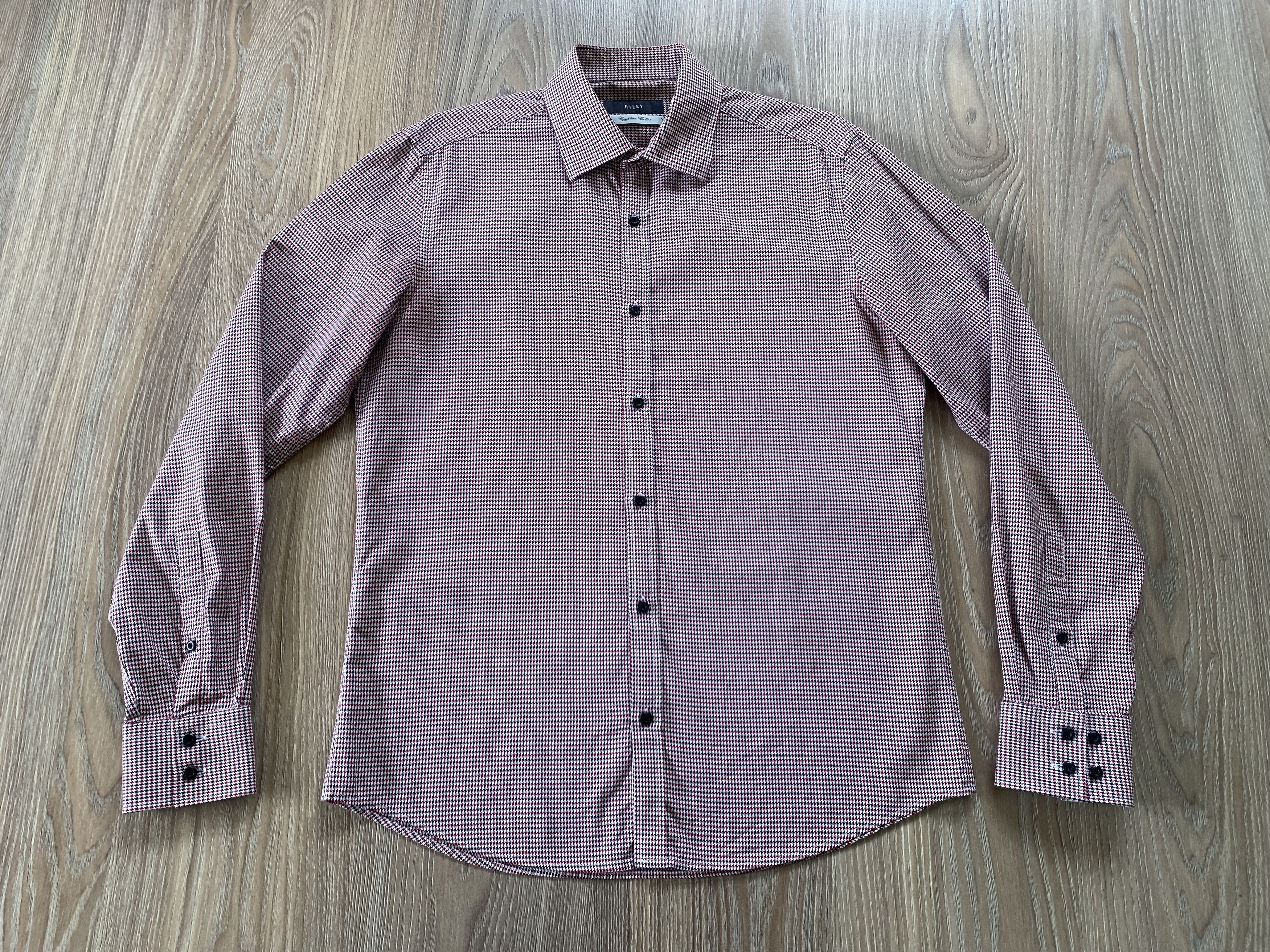 Briggs & Riley Riley Men's Button Check Plaid Long Sleeve Shirt Size US M / EU 48-50 / 2 - 3 Thumbnail