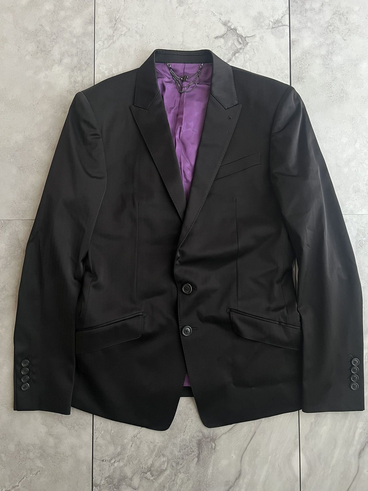 BUFFALO BOBS Buffalo Bobs Tailored Black Pinstripe Blazer Size US S / EU 44-46 / 1 - 1 Thumbnail