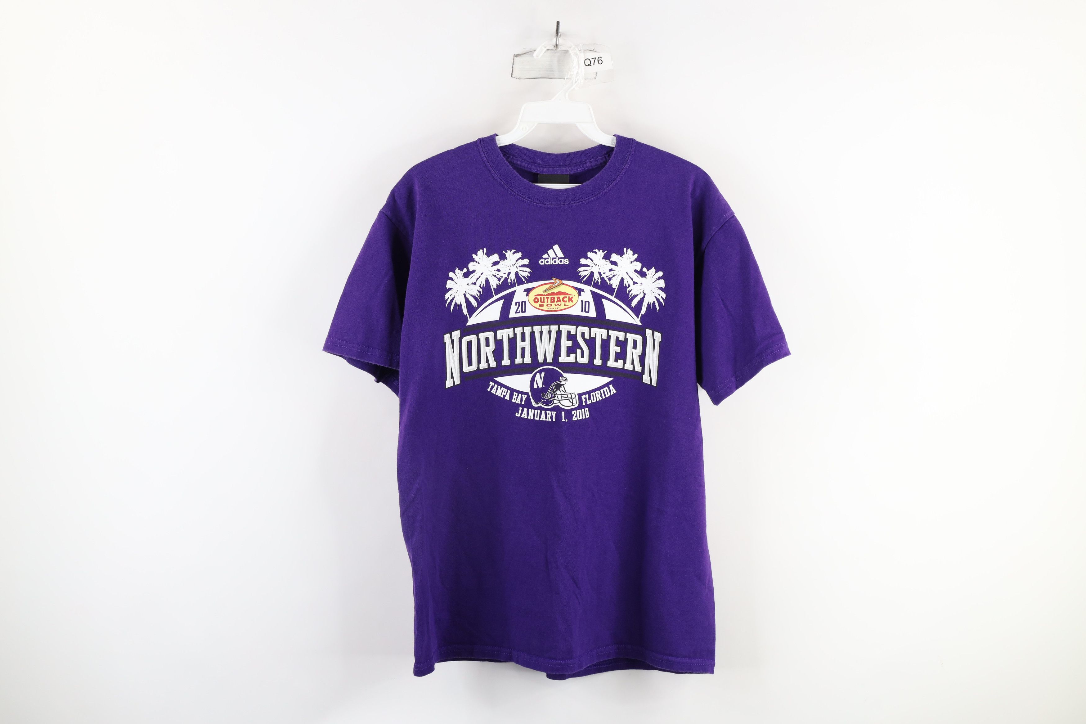 Adidas × Vintage Adidas Outback Bowl Northwestern University Football T-Shirt Size US S / EU 44-46 / 1 - 1 Thumbnail