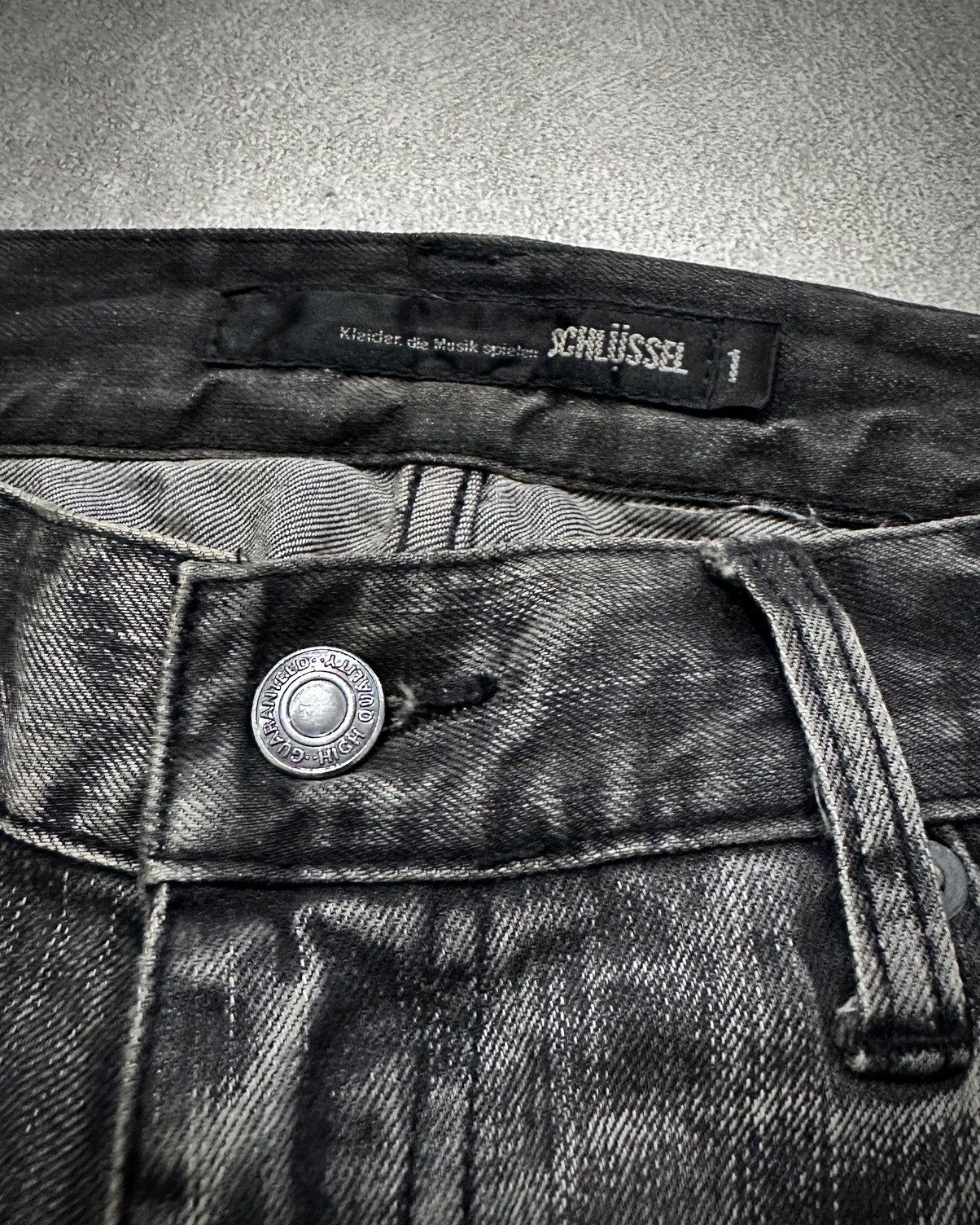 Schlussel Schlussel Black Washed Denim Jeans Size US 28 / EU 44 - 7 Thumbnail