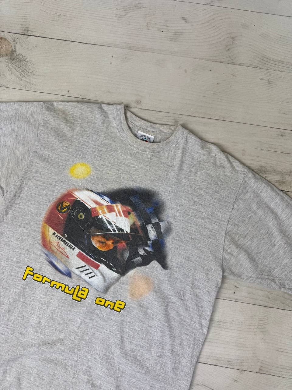 Formula 1 Vintage Michael Schumacher Formula 1 Racing T Shirt 90s Size US L / EU 52-54 / 3 - 2 Thumbnail