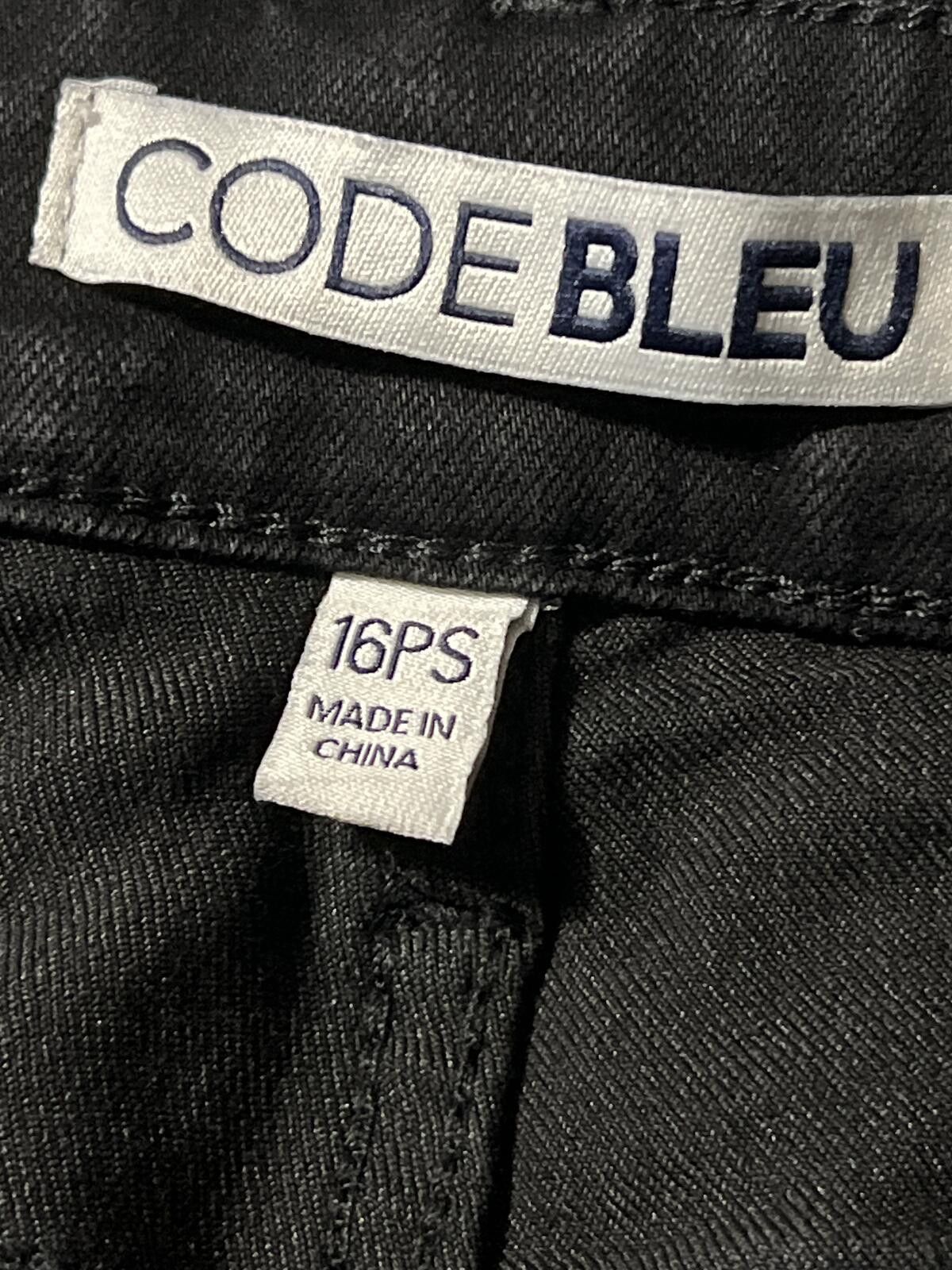 Other Code Bleu Black Chelsea Classic Straight Leg Jeans 16PS Size 38" / US 16 / IT 52 - 5 Thumbnail