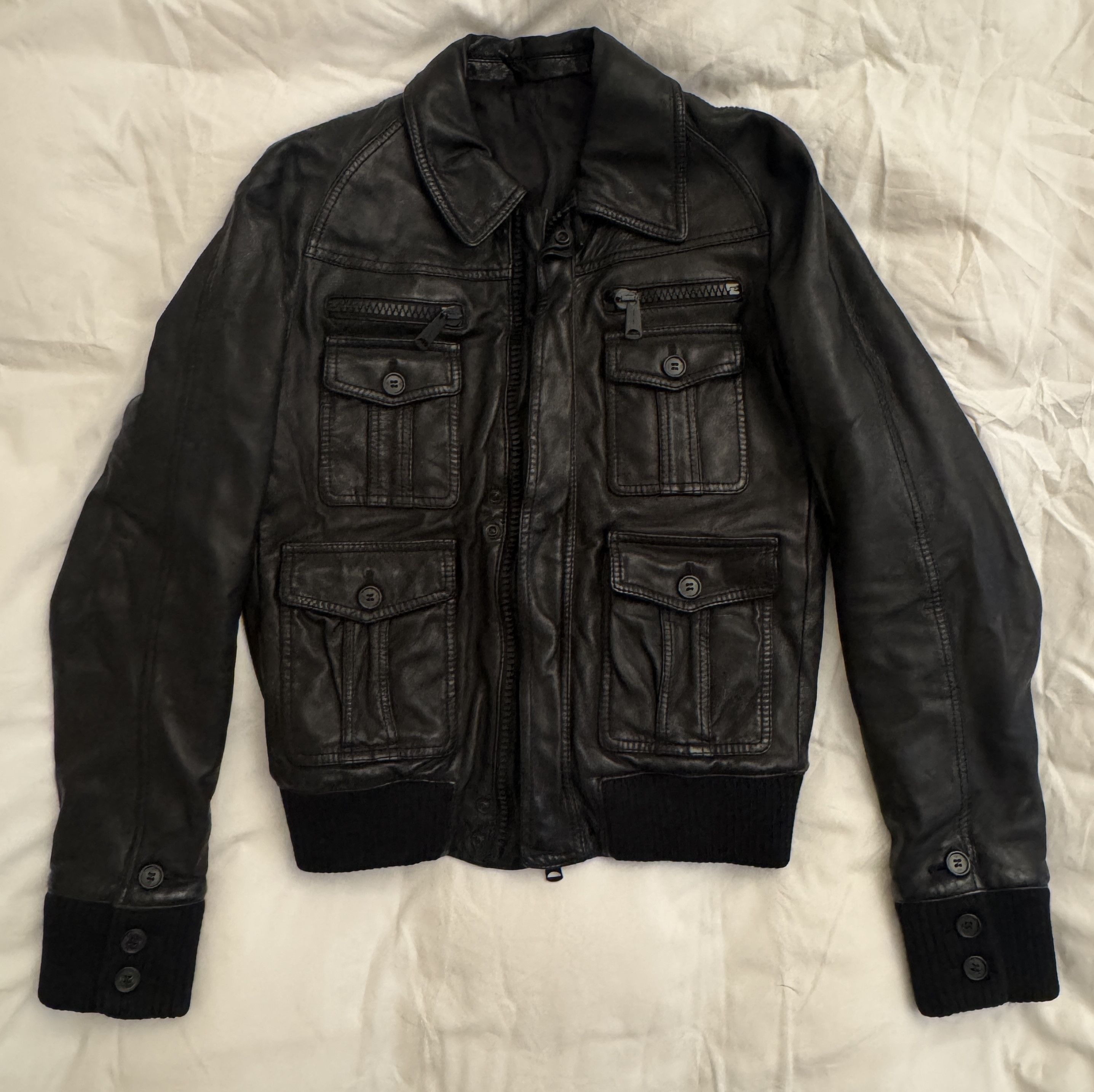 Dior Stud Homme Leather Jacket 44 XS Dior | Grailed