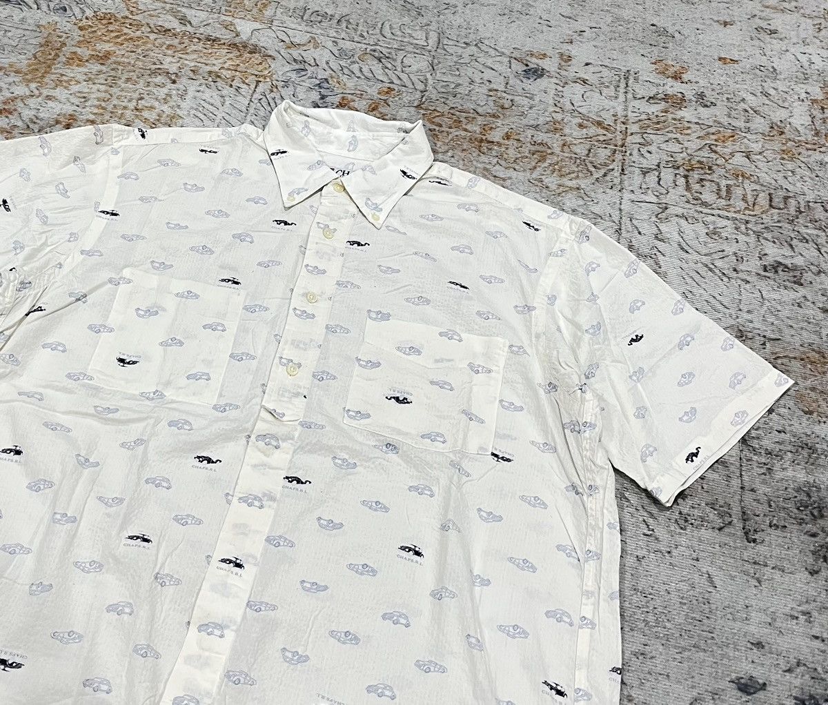 Chaps Ralph Lauren Vintage Chaps Ralph Lauren Car Print All Over Print Size US L / EU 52-54 / 3 - 3 Thumbnail