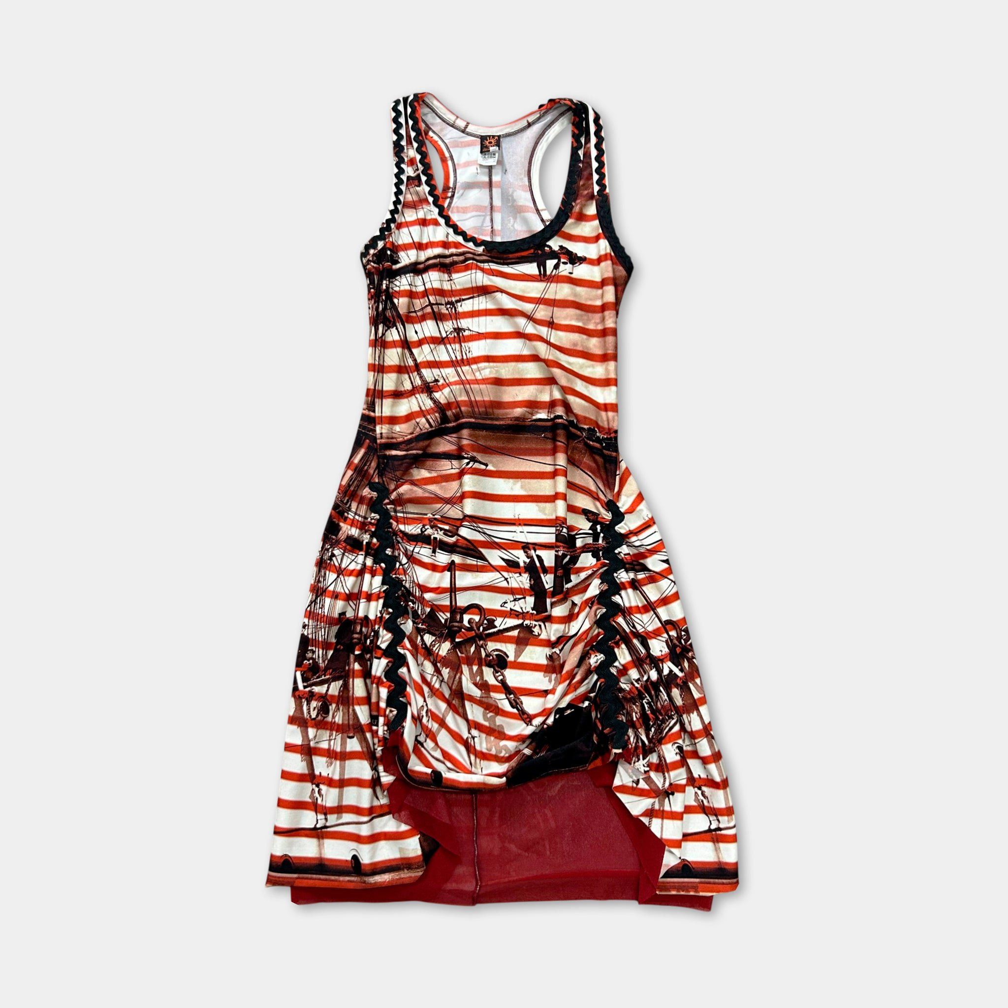 Jean Paul Gaultier Jean Paul Gaultier Soleil Nautical Mesh Dress Size S / US 4 / IT 40 - 1 Thumbnail