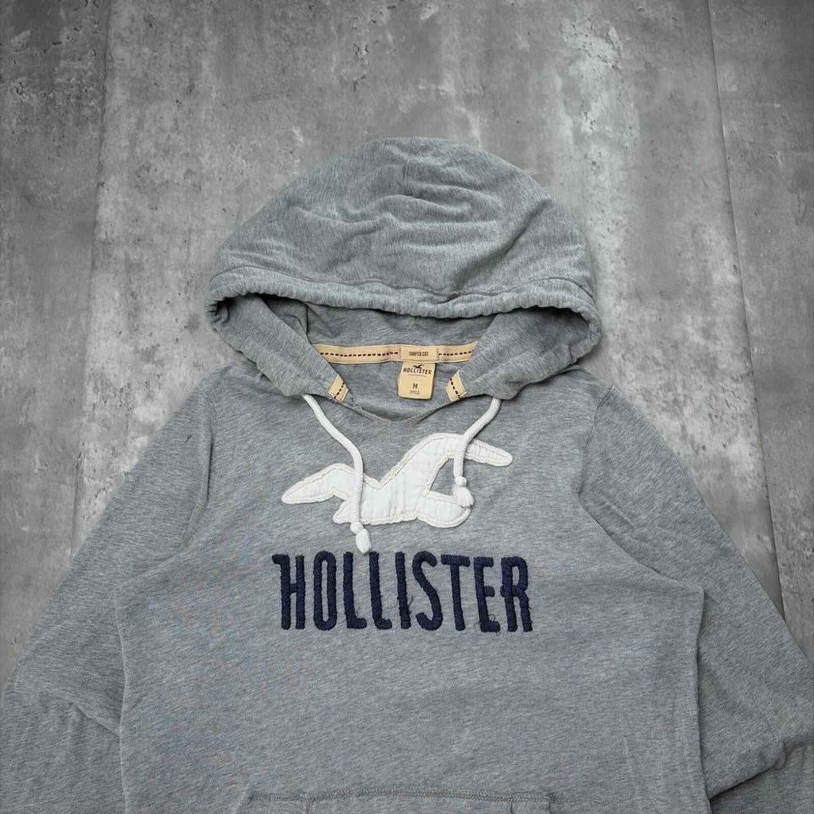 Other Y2K Grey Hollister Surf Grunge Distressed Hoodie Size US S / EU 44-46 / 1 - 3 Thumbnail
