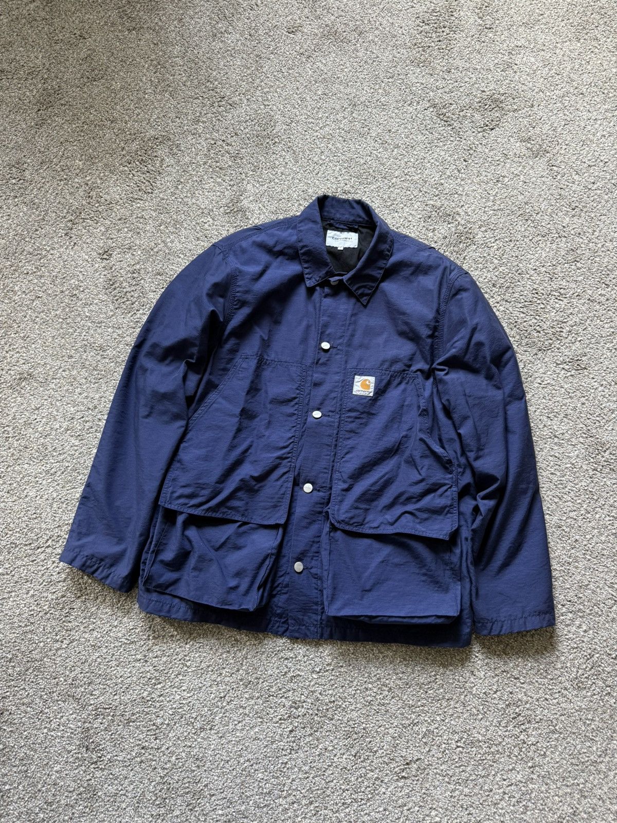 Carhartt WIP Montana Jacket Navy Workwear Chore Coat L