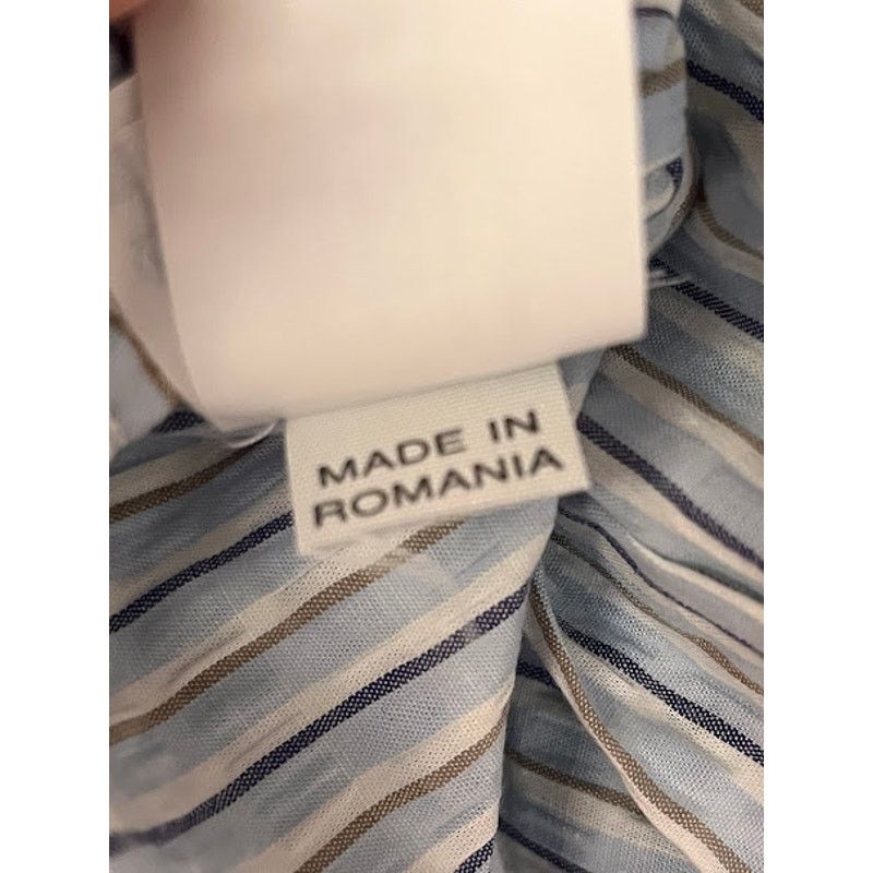 Valentino Vintage 80s New Valentino Jeans Shirt Stripe Seersucker Size US XL / EU 56 / 4 - 8 Thumbnail