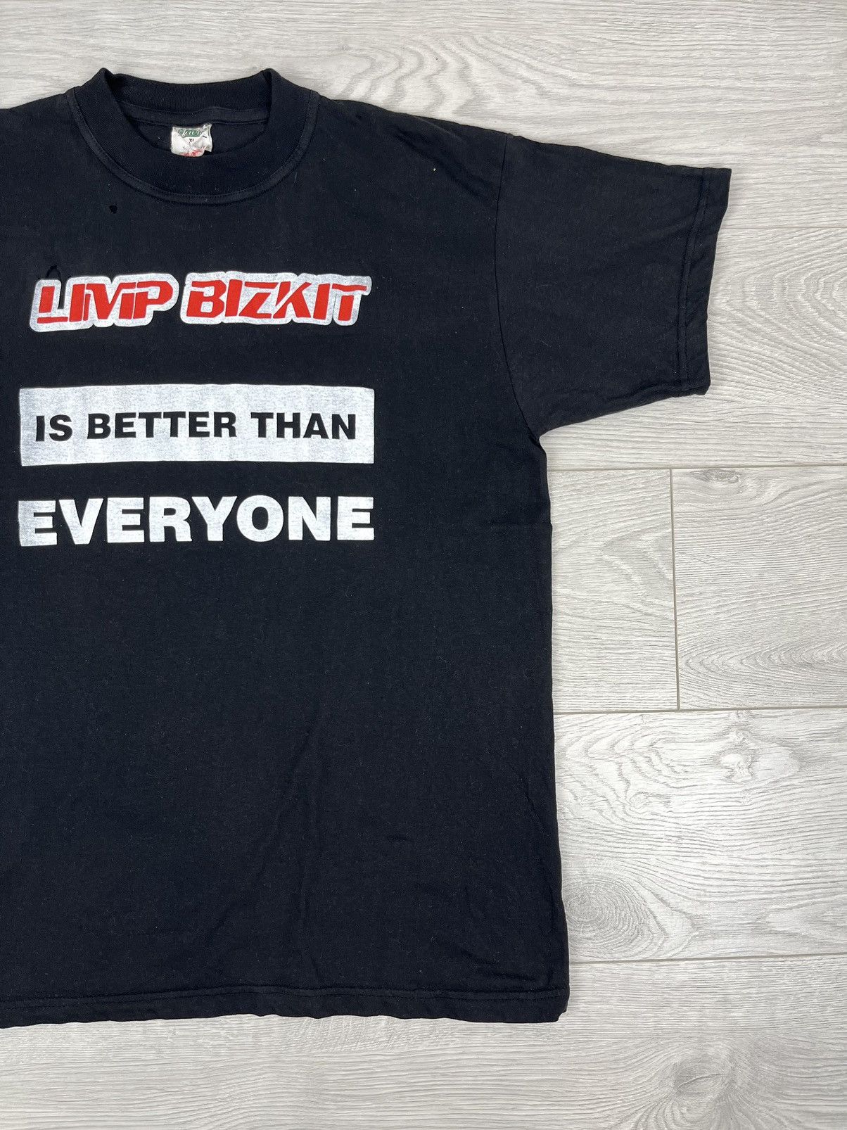 Band Tees Limp Bizkit Is Better Than Everyone Vintage 90s Rap T Shirt Size US XL / EU 56 / 4 - 2 Thumbnail