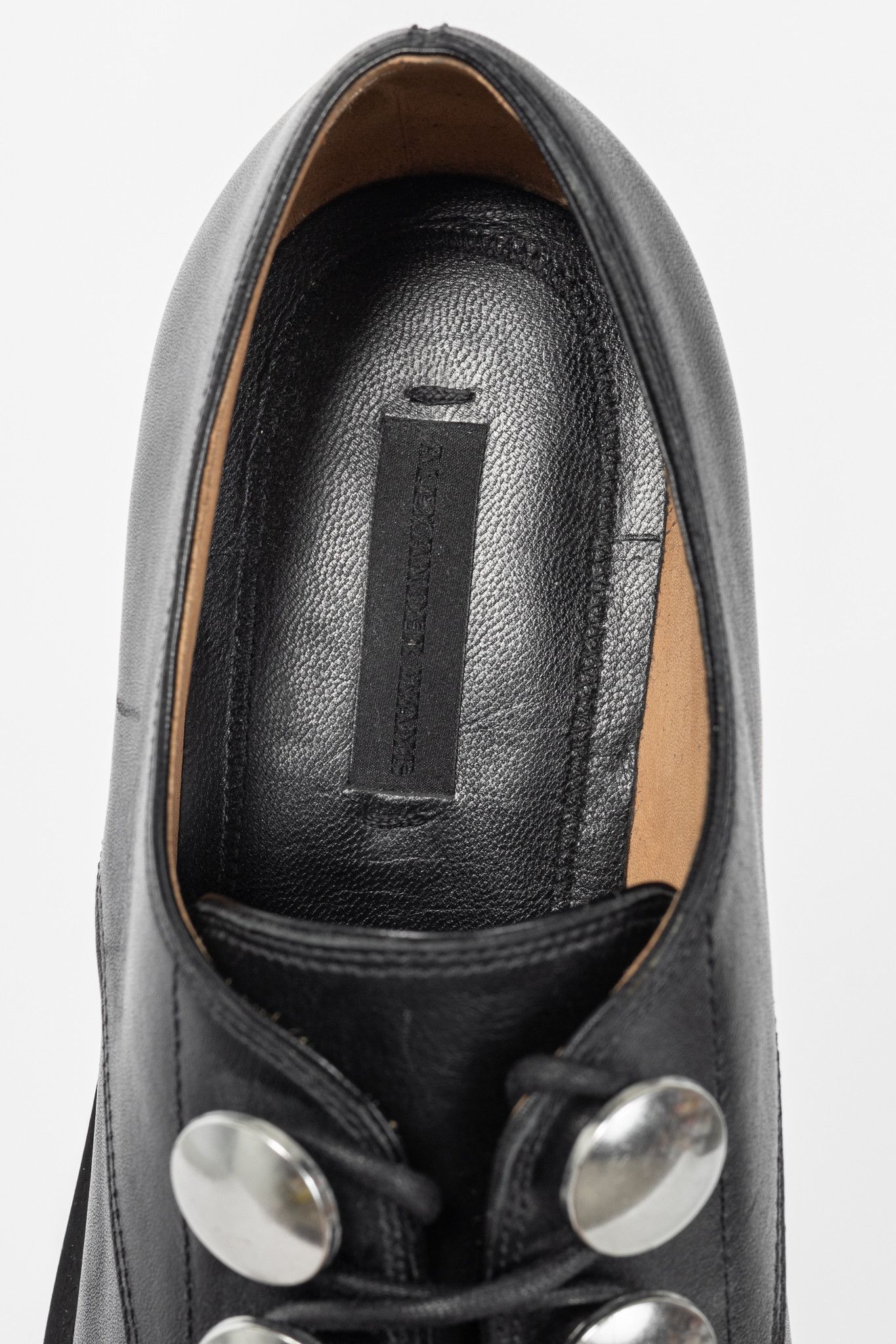 Alexander Wang Alexander Wang Matilda Black Leather Button Derbies Size US 6.5 / IT 36.5 - 9 Thumbnail