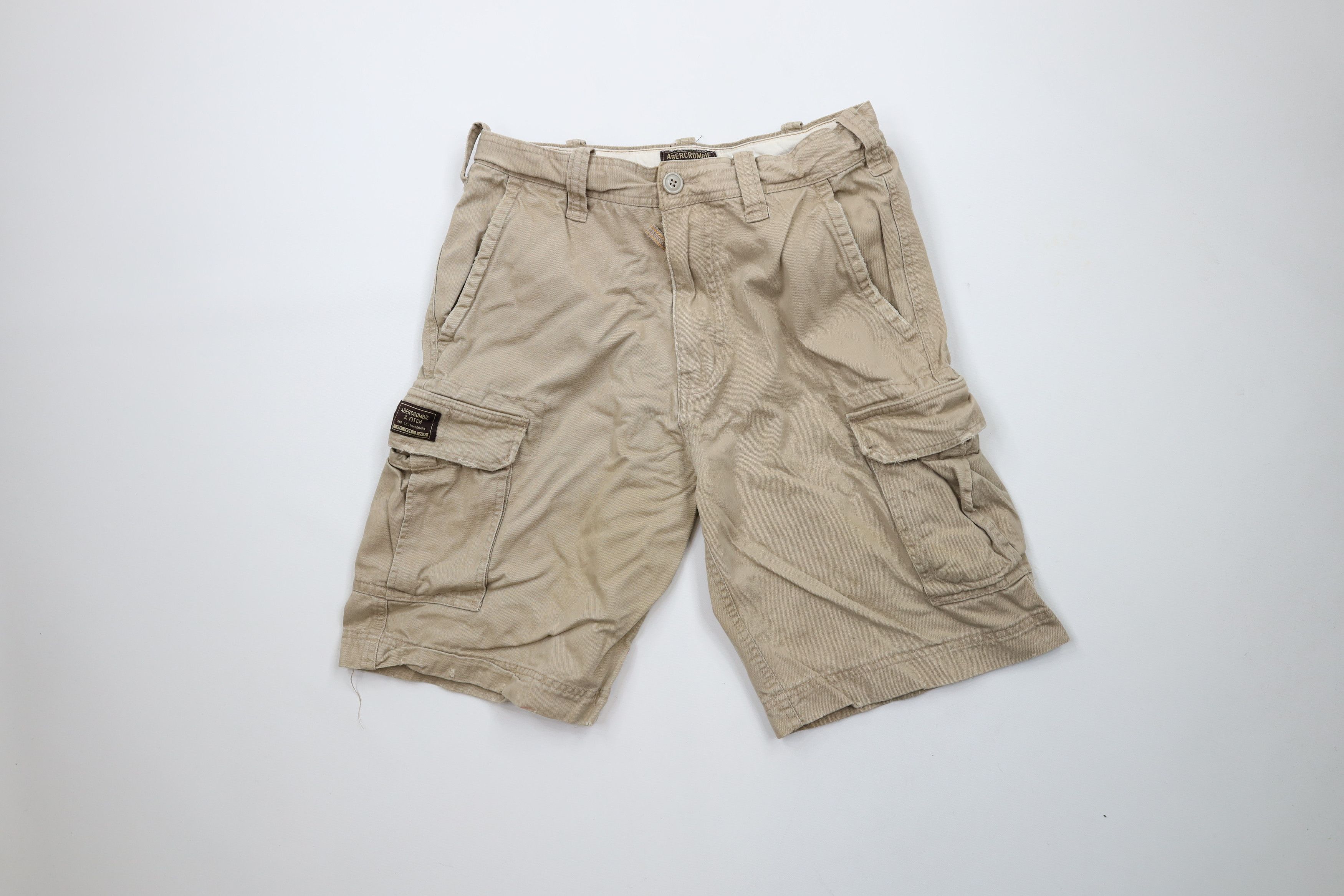 Abercrombie & Fitch × Vintage Vintage 90s Y2K Abercrombie & Fitch Heavyweight Cargo Shorts Size US 32 / EU 48 - 1 Thumbnail