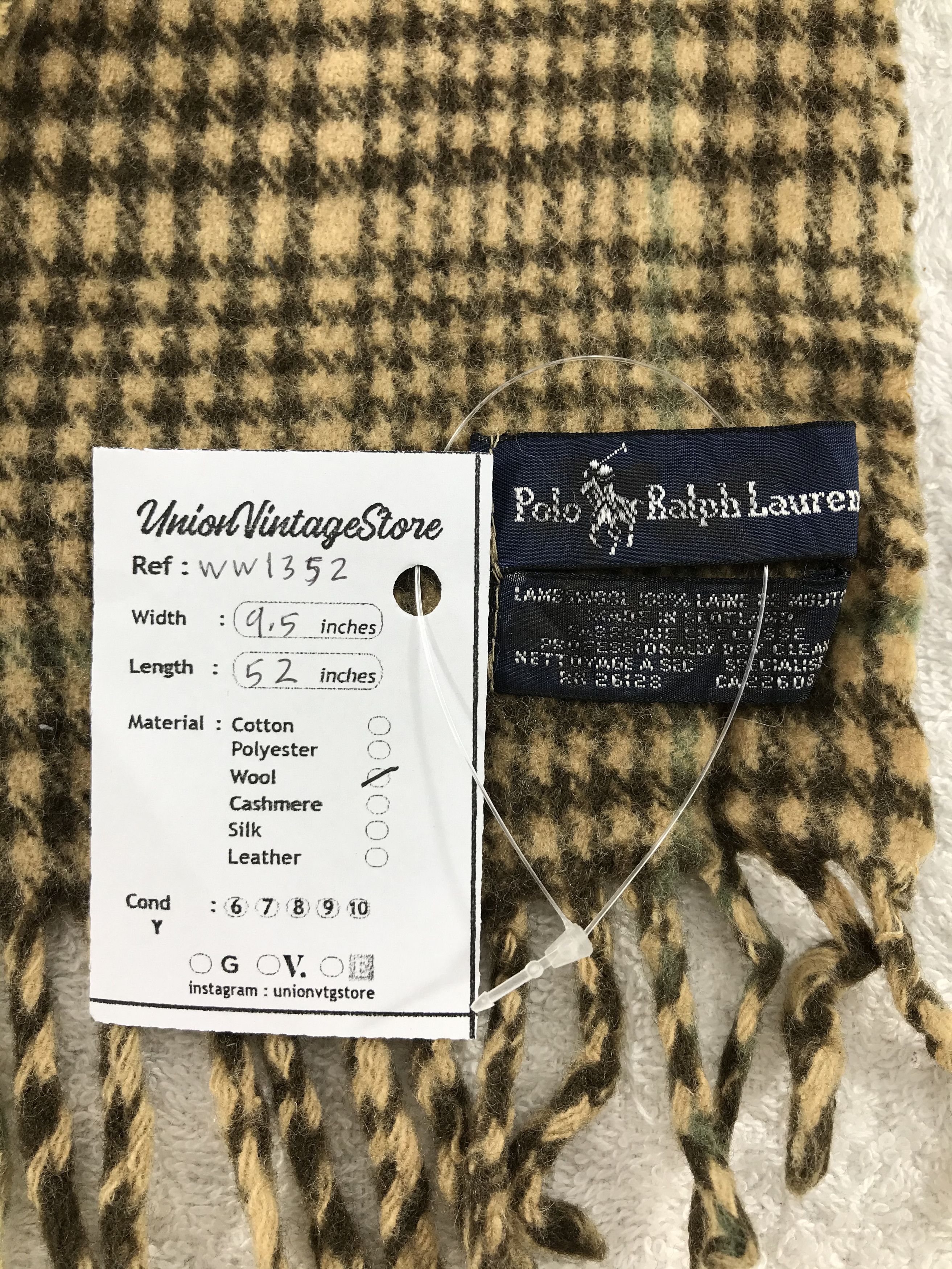 Polo Ralph Lauren × Vintage Polo Ralph Lauren Scarf / Muffler / Neckwear - WW1352 Size ONE SIZE - 5 Thumbnail