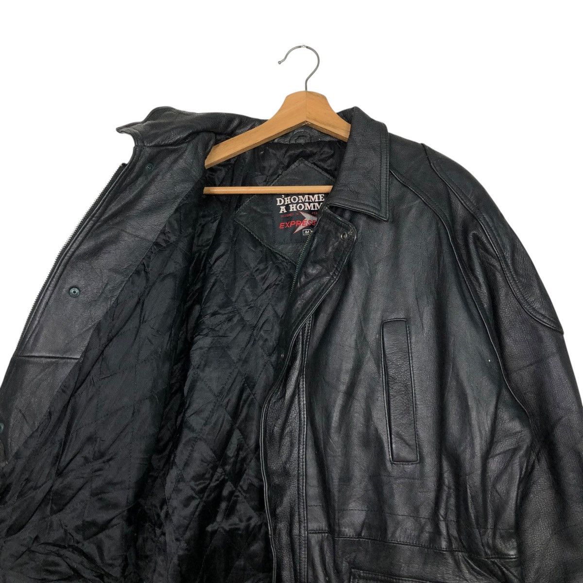 Japanese Brand 🔥VINTAGE BIKER LEATHE RJACKET BLANKET D’HOMME A HOMME Size US M / EU 48-50 / 2 - 14 Thumbnail
