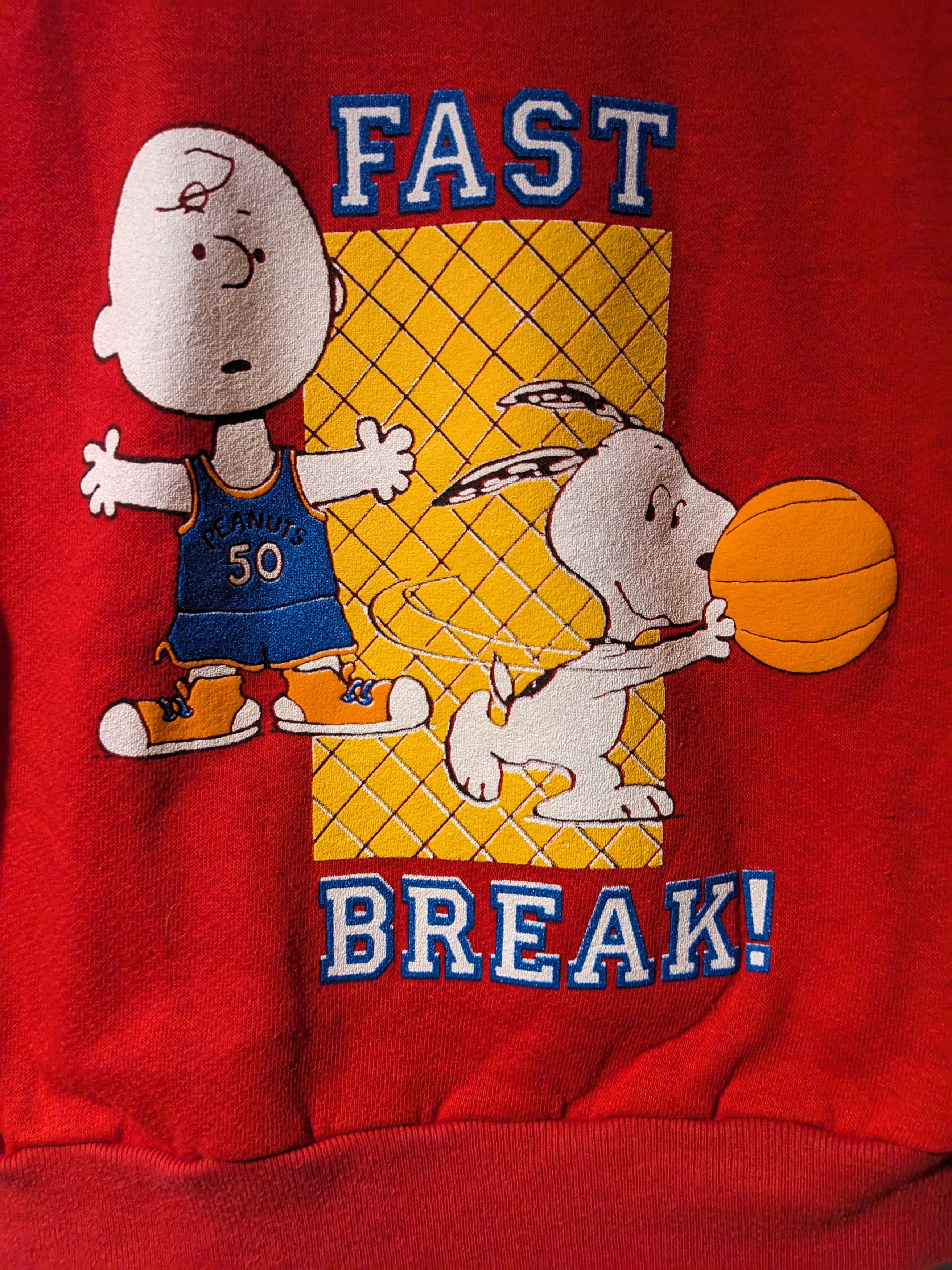 Cartoon Network × Vintage Vintage 90s Charlie Brown Snoopy Youth 5 Months Sweatshirt Size US M / EU 48-50 / 2 - 2 Thumbnail