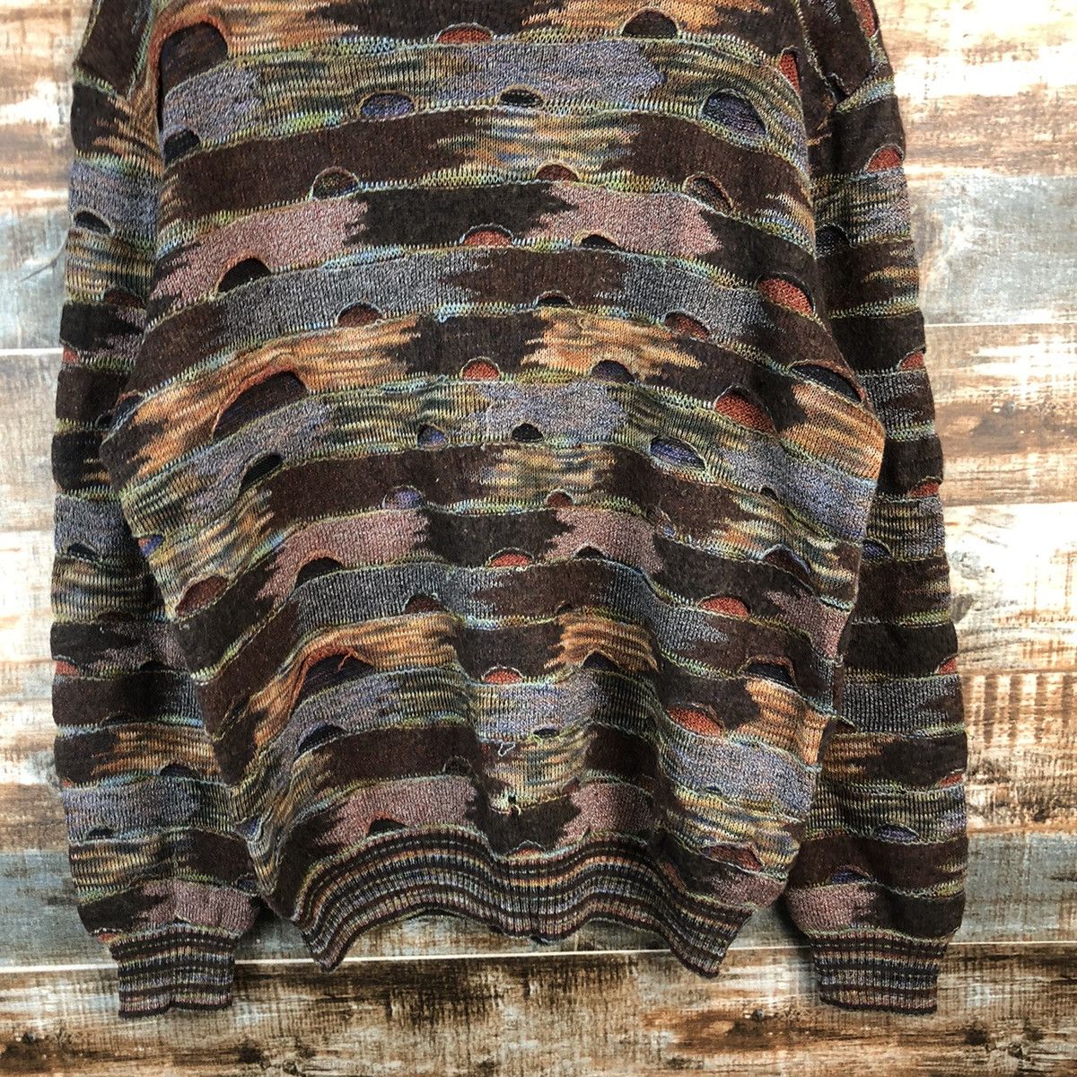 Homespun Knitwear DLL Botto italy Brown like coogi Knitwear #C507 Size US M / EU 48-50 / 2 - 6 Thumbnail