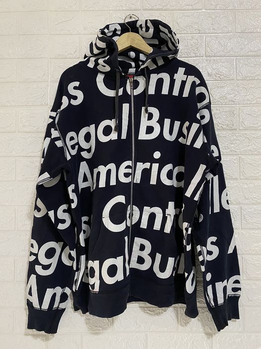 Illegal business best sale supreme hoodie