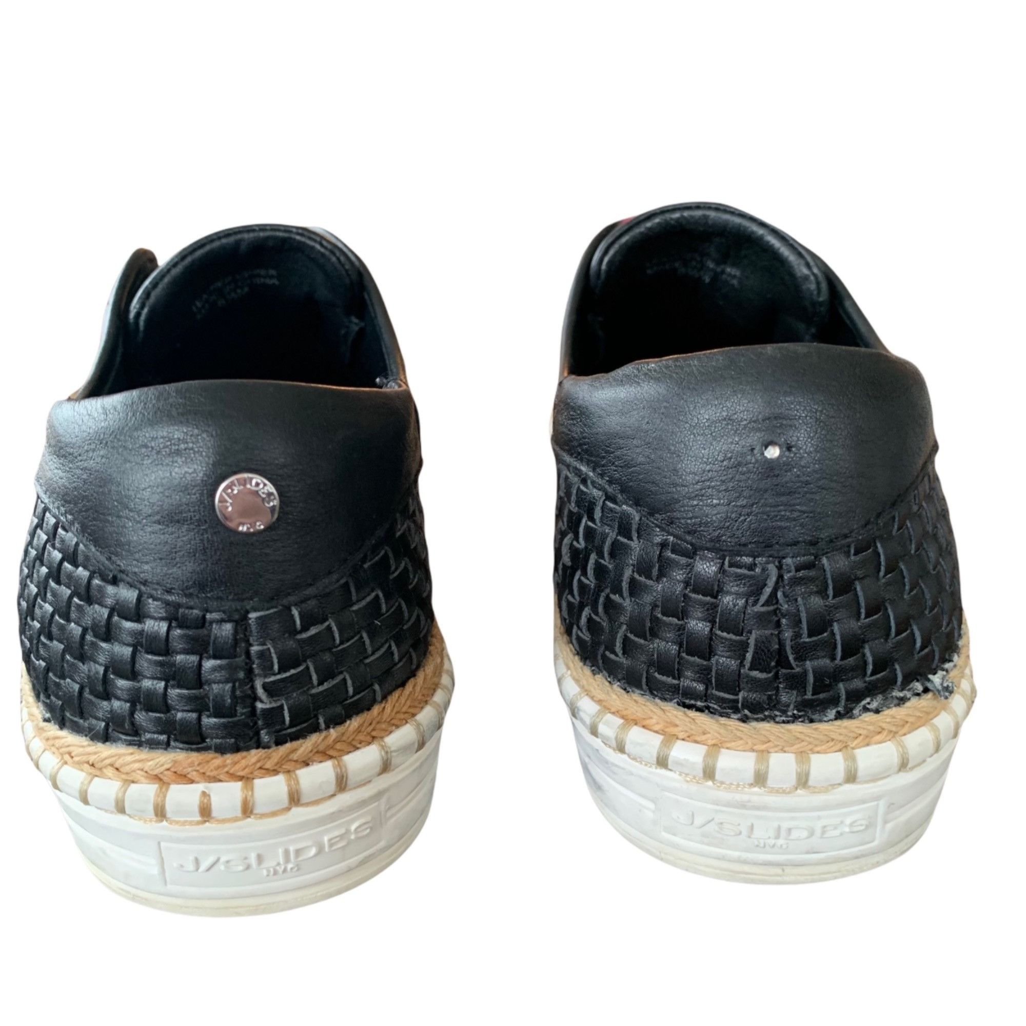 J/Slides J Slides Woven Leather Slip-On Loafers 8.5 Size US 8.5 / IT 38.5 - 5 Thumbnail