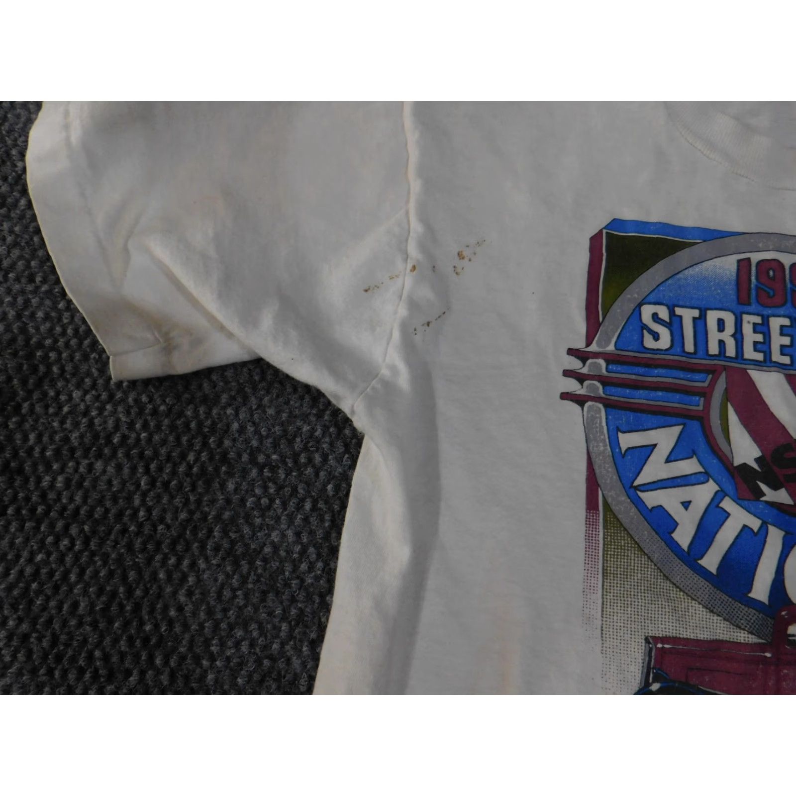 Fruit Of The Loom VINTAGE 1991 Street Rod Nationals Shirt Mens Large Oklahoma City NSRA Made USA Shirt Size US L / EU 52-54 / 3 - 6 Thumbnail