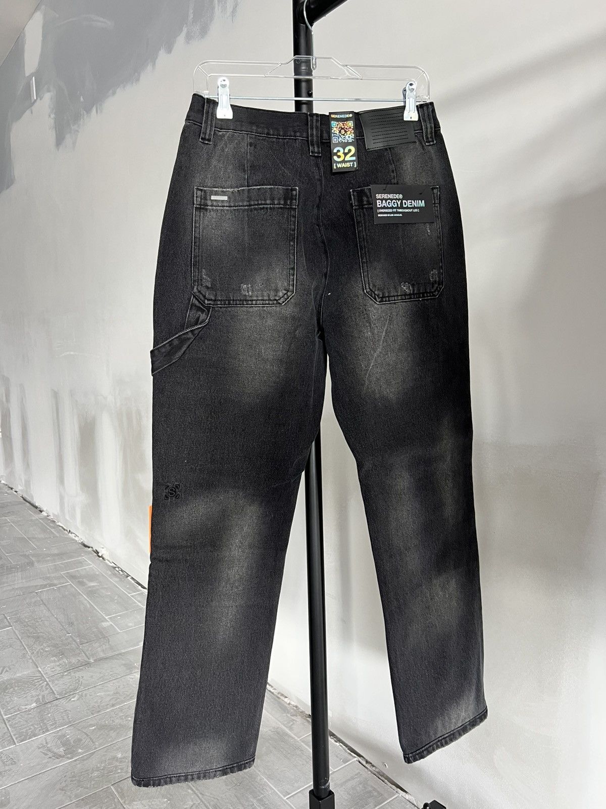 SERENEDE Black mist baggy black jeans Size US 32 / EU 48 - 3 Thumbnail