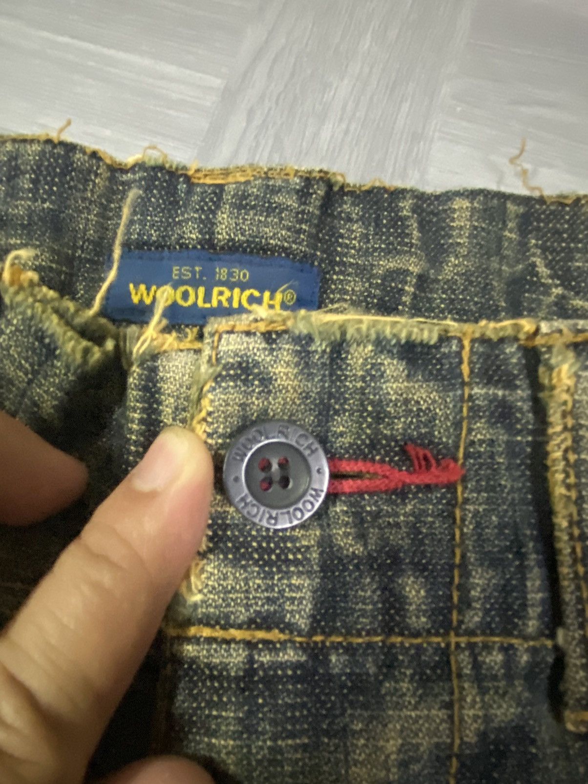 Woolrich Woolen Mills Vintage 90’s WOOLRICH Mudmax Claw Mark Baggy Denim Size US 35 - 9 Thumbnail
