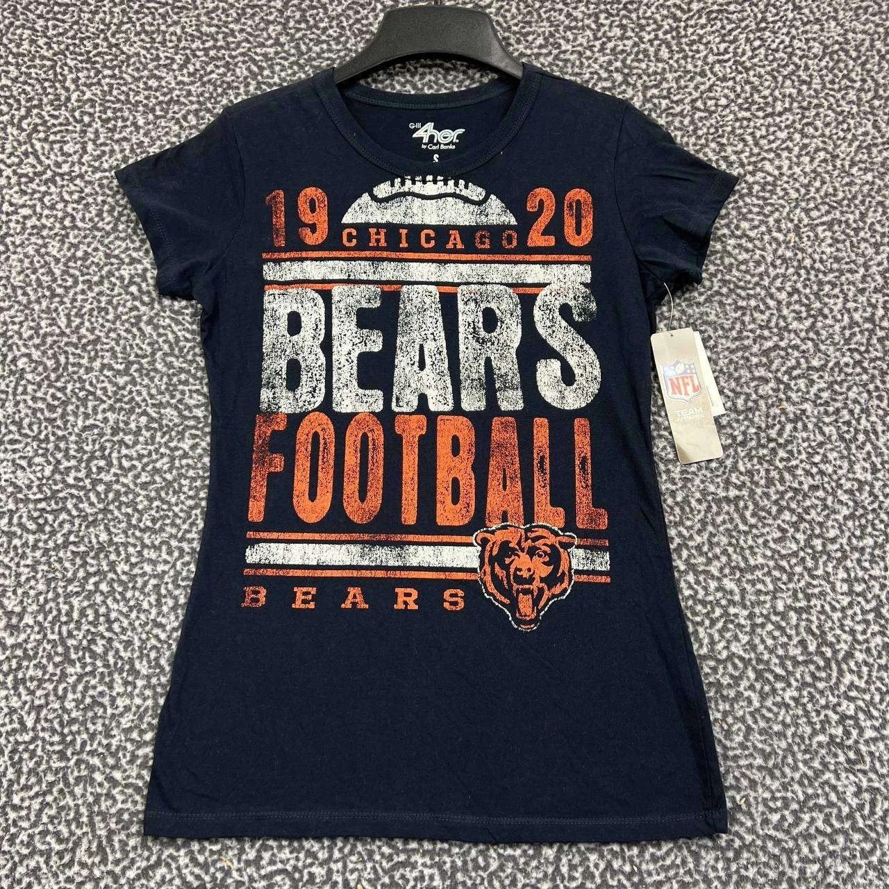 G-III Chicago Bears Shirt Women G-III Short Sleeve Crew Neck New S Size S / US 4 / IT 40 - 1 Thumbnail