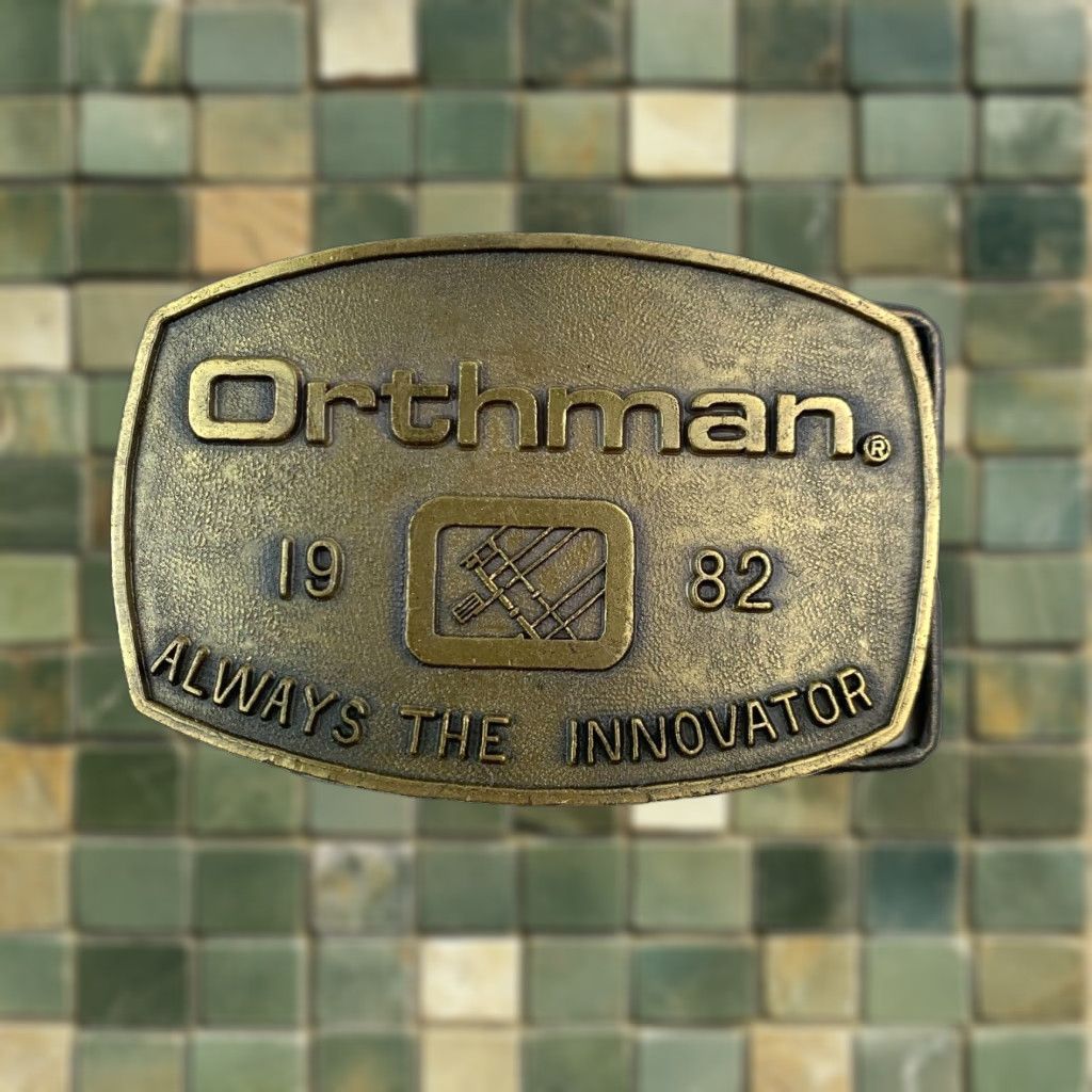 Vintage VINTAGE Orthman Tillage Farm Tools 1982 Metal Belt Buckle #1154 Size ONE SIZE - 1 Thumbnail