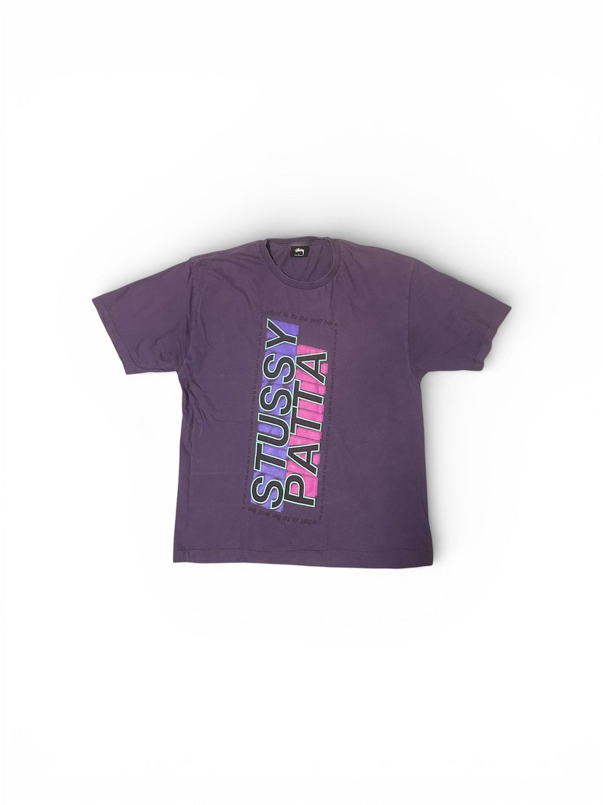 Patta × Stussy Stussy x Patta Rare Collab Graphic Purple Tee - Size L Size US L / EU 52-54 / 3 - 1 Thumbnail