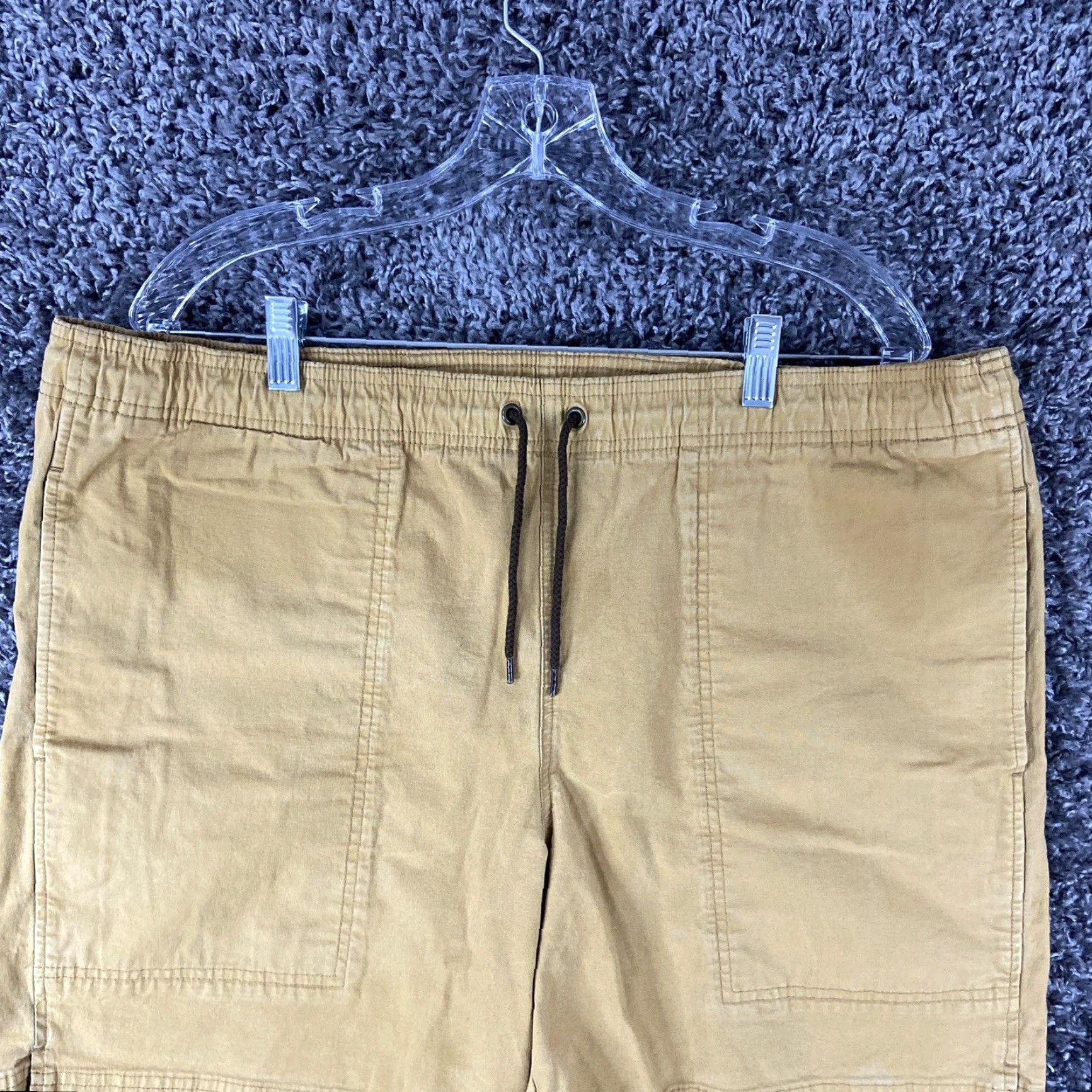 Filson VINTAGE Filson Chino Shorts Men’s Brown Large Elastic Drawstring Waistband Size US 33 - 4 Thumbnail