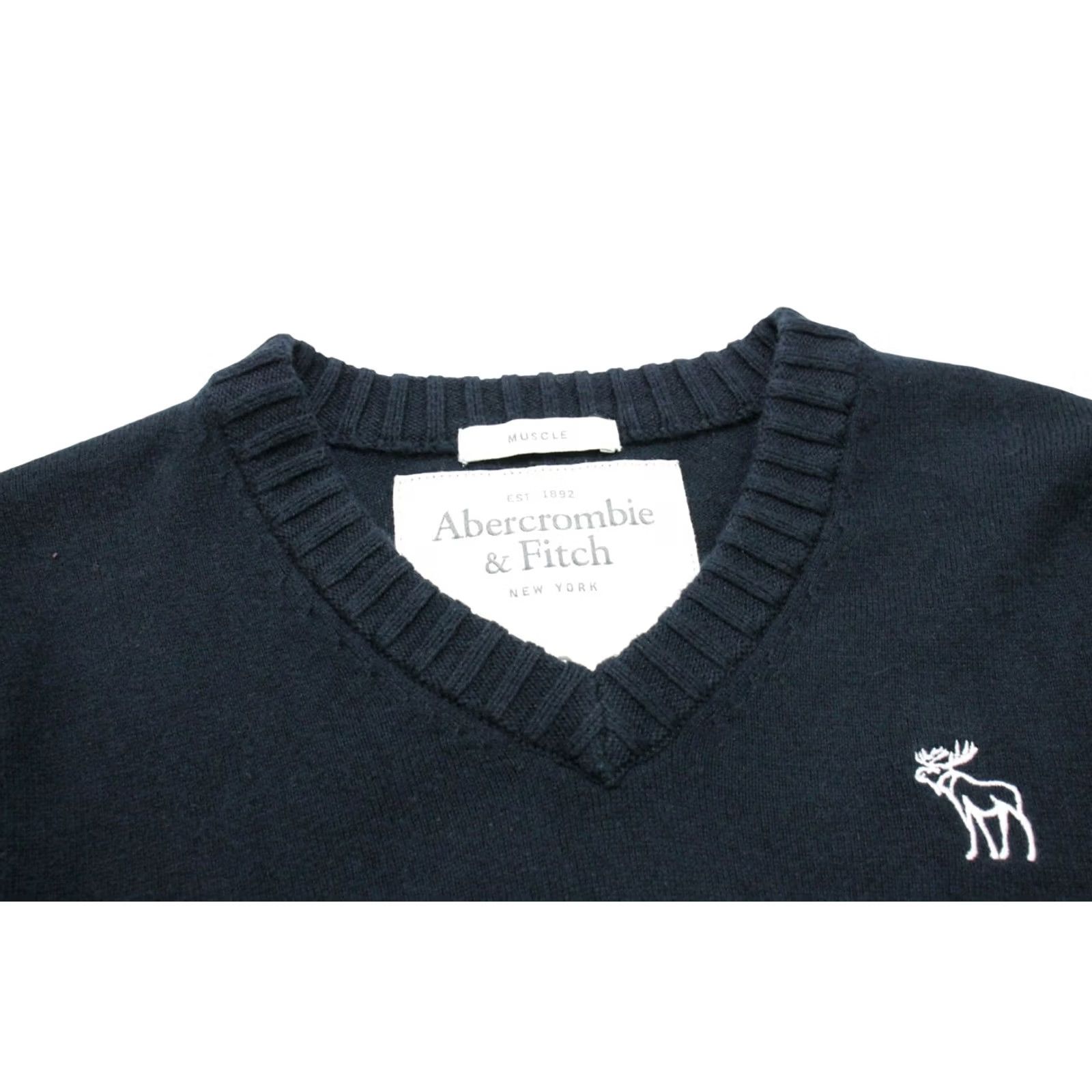 Abercrombie & Fitch Abercrombie & Fitch Muscle Jumper Men's SMALL Wool Cashmere Blend Knit V-Neck Jumper blue Size US S / EU 44-46 / 1 - 4 Thumbnail