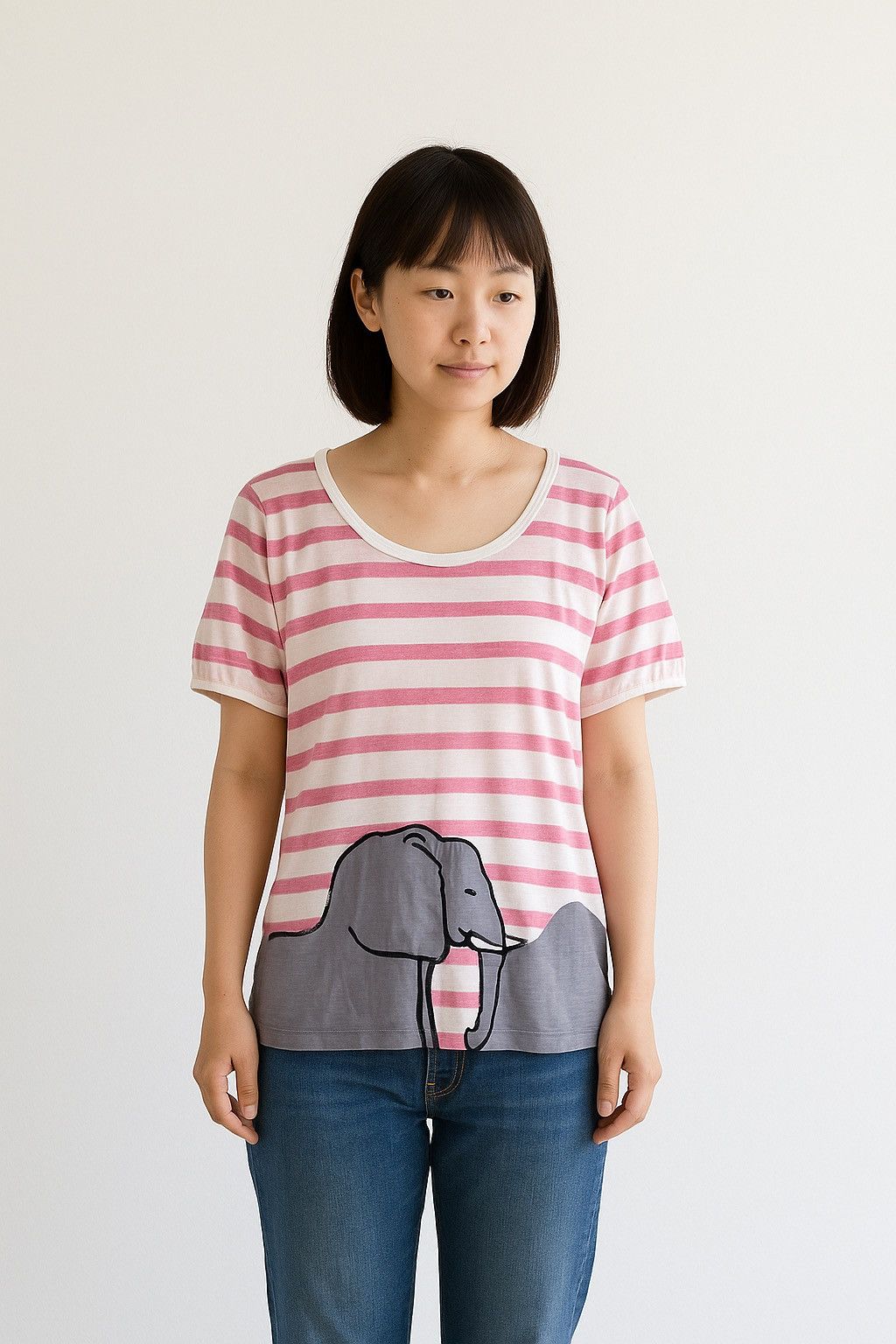 Issey Miyake Tsumori Chisato Striped Tshirt Size L / US 10 / IT 46 - 1 Thumbnail