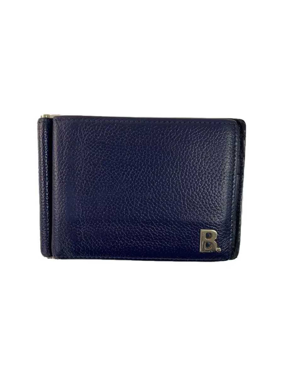 Balenciaga Balenciaga Leather Bi-Fold Wallet Navy Size ONE SIZE - 1 Thumbnail