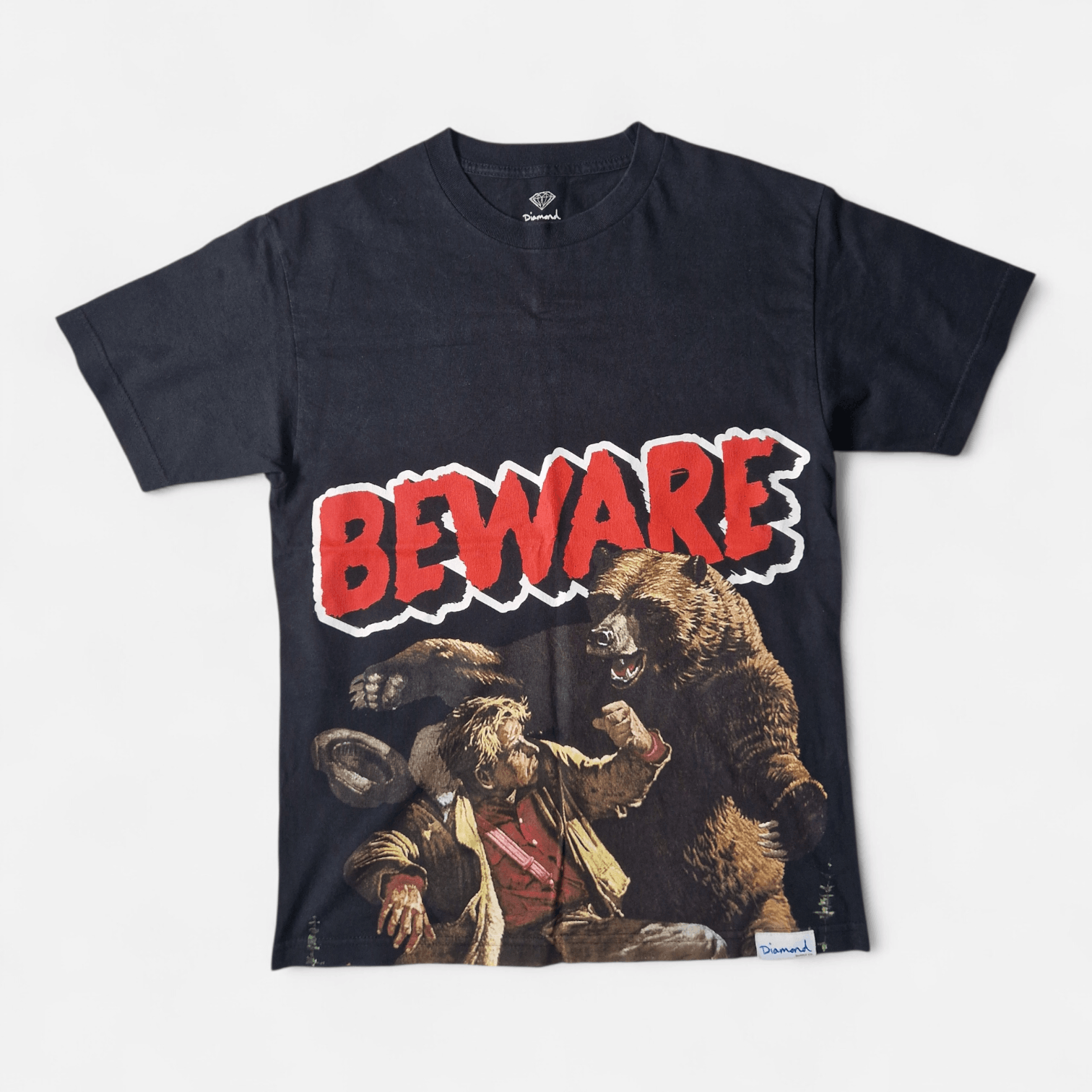 Diamond Supply Co. Diamond Supply Co x Grizzly “BEWARE” Bear T-Shirt Size M Size US M / EU 48-50 / 2 - 1 Thumbnail