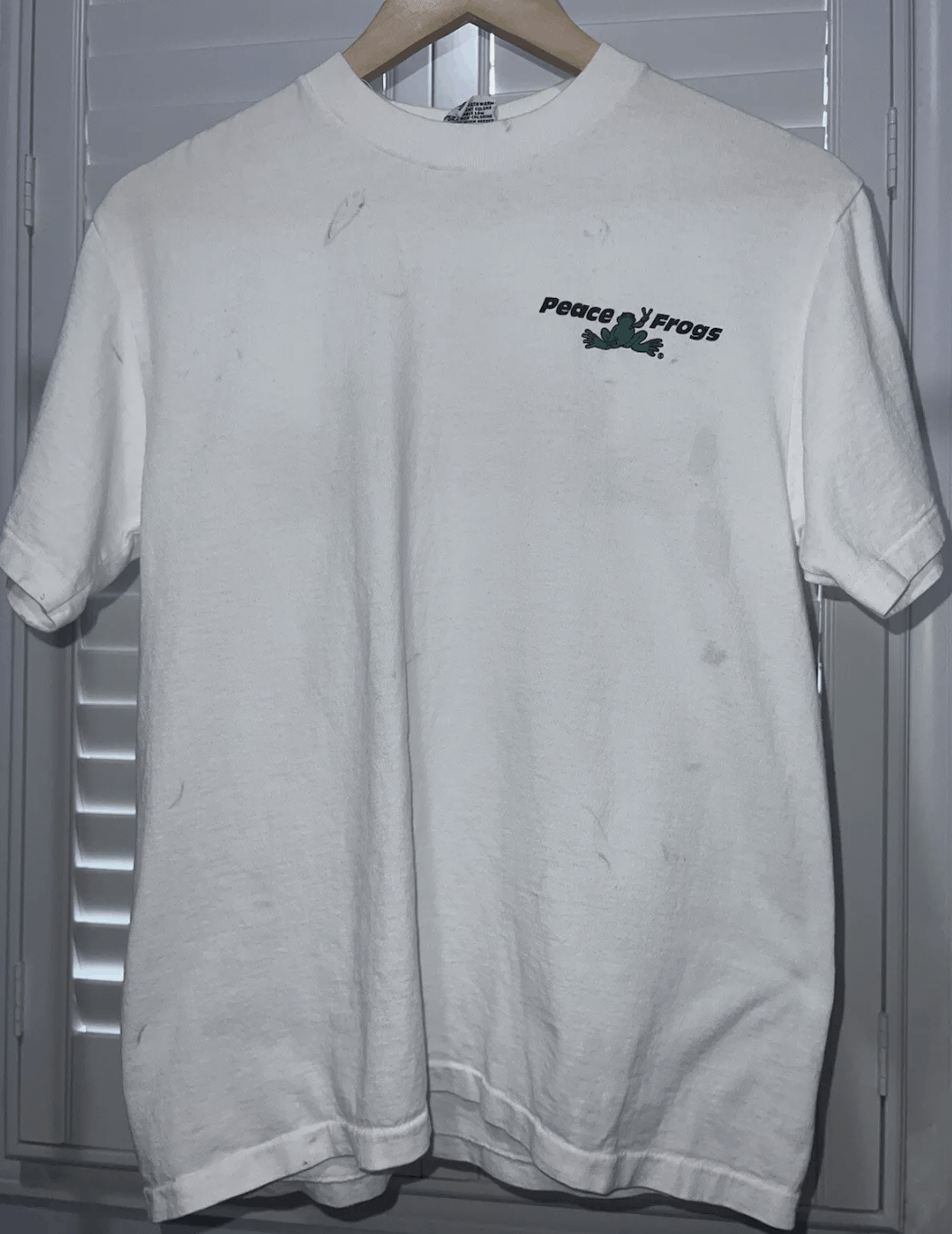 Vintage Vintage Peace Frog T Shirt M Size US M / EU 48-50 / 2 - 2 Thumbnail