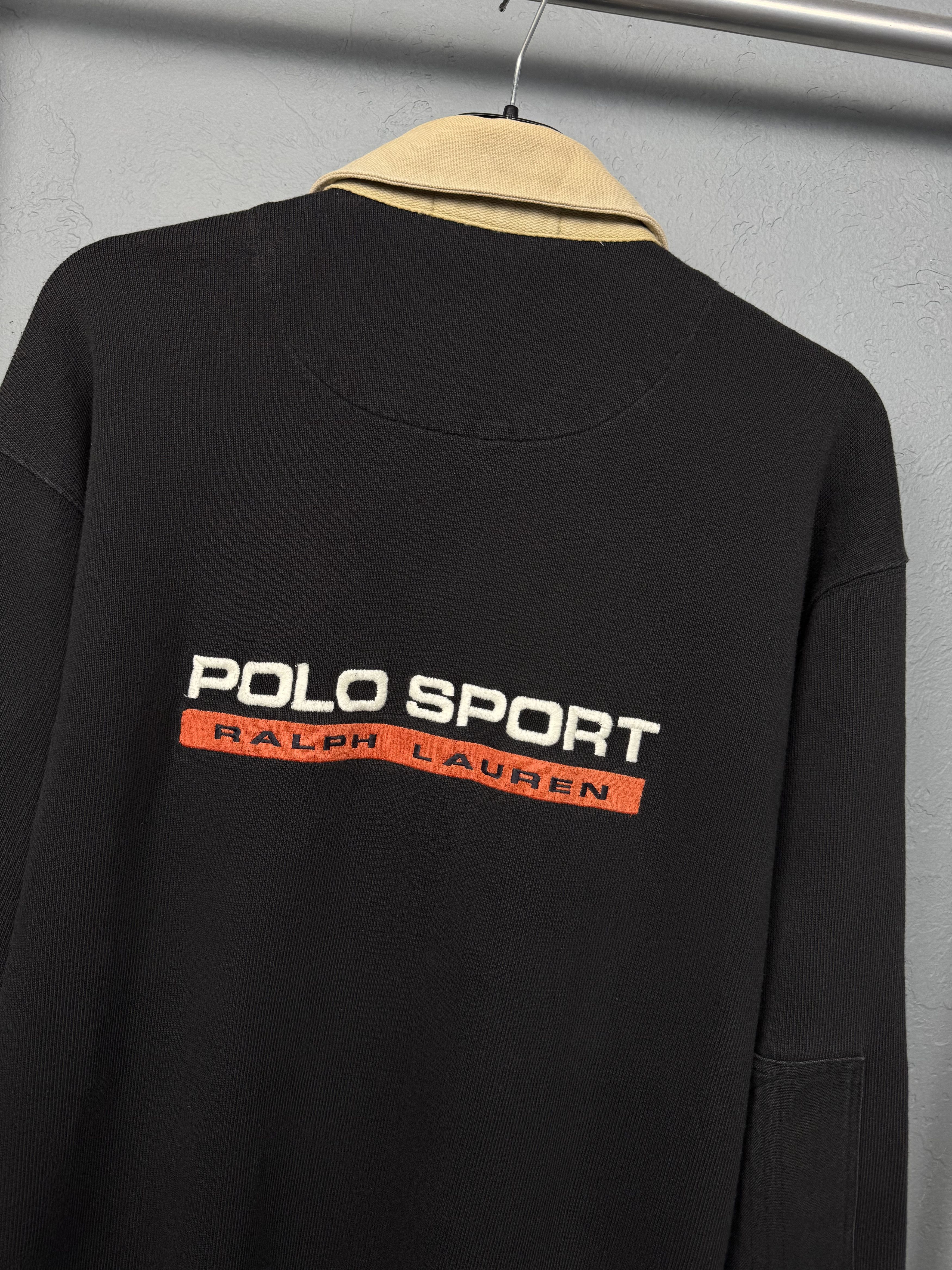 Polo Ralph Lauren Polo Sport Ralph Lauren 90s Vintage Mens 1\4 Zip Sweatshirt Size US L / EU 52-54 / 3 - 2 Thumbnail