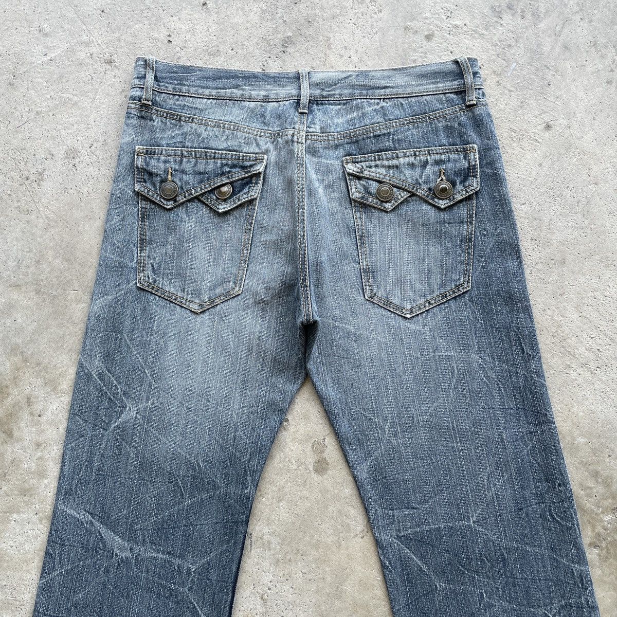 Japanese Brand Vintage Japanese Jeans Distressed Faded Denim Pants W36x27 Size US 36 / EU 52 - 9 Thumbnail