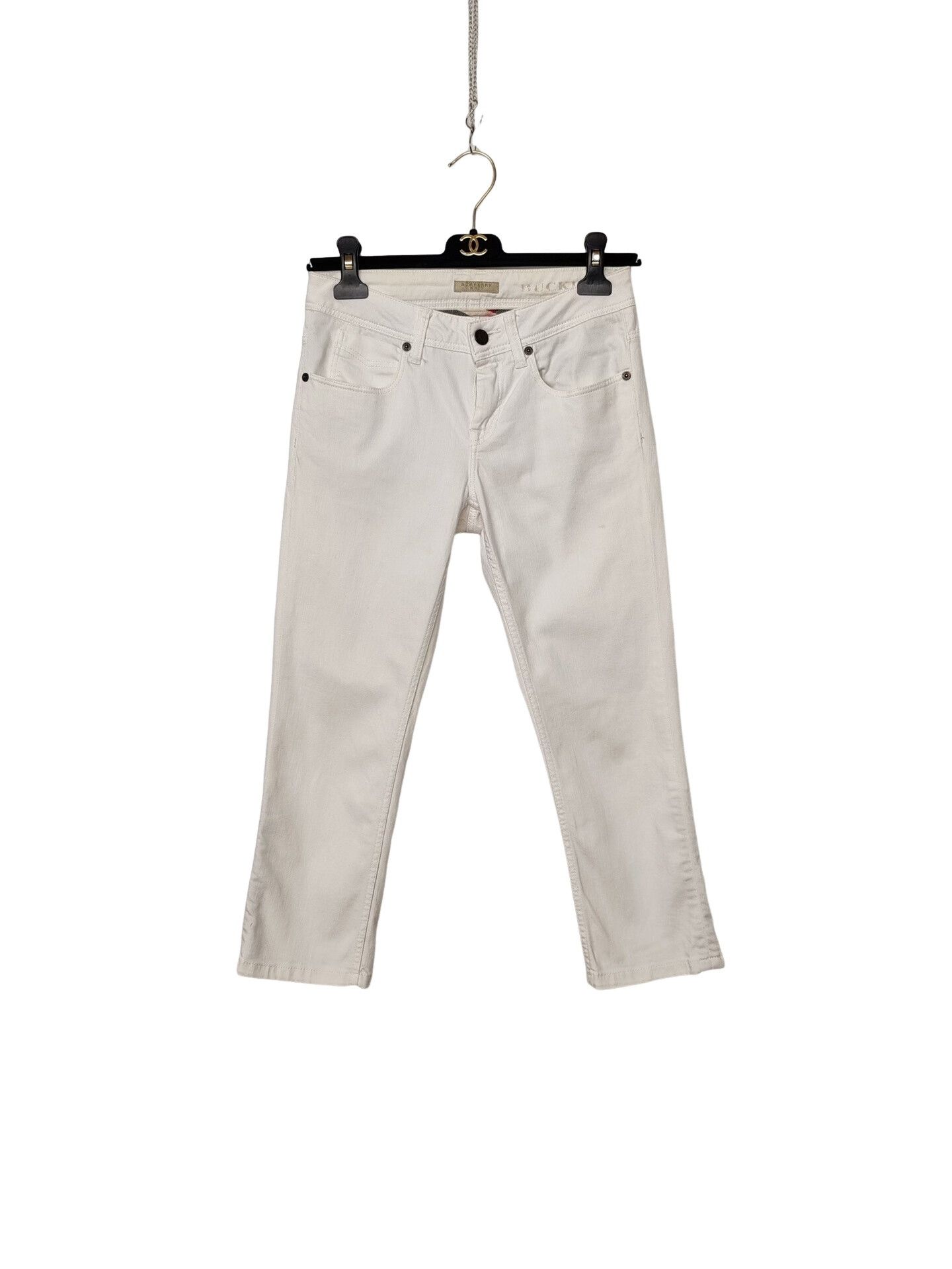 Burberry Burberry Brit White Denim Jeans Size 26 Size 26" / US 2 / IT 38 - 1 Thumbnail