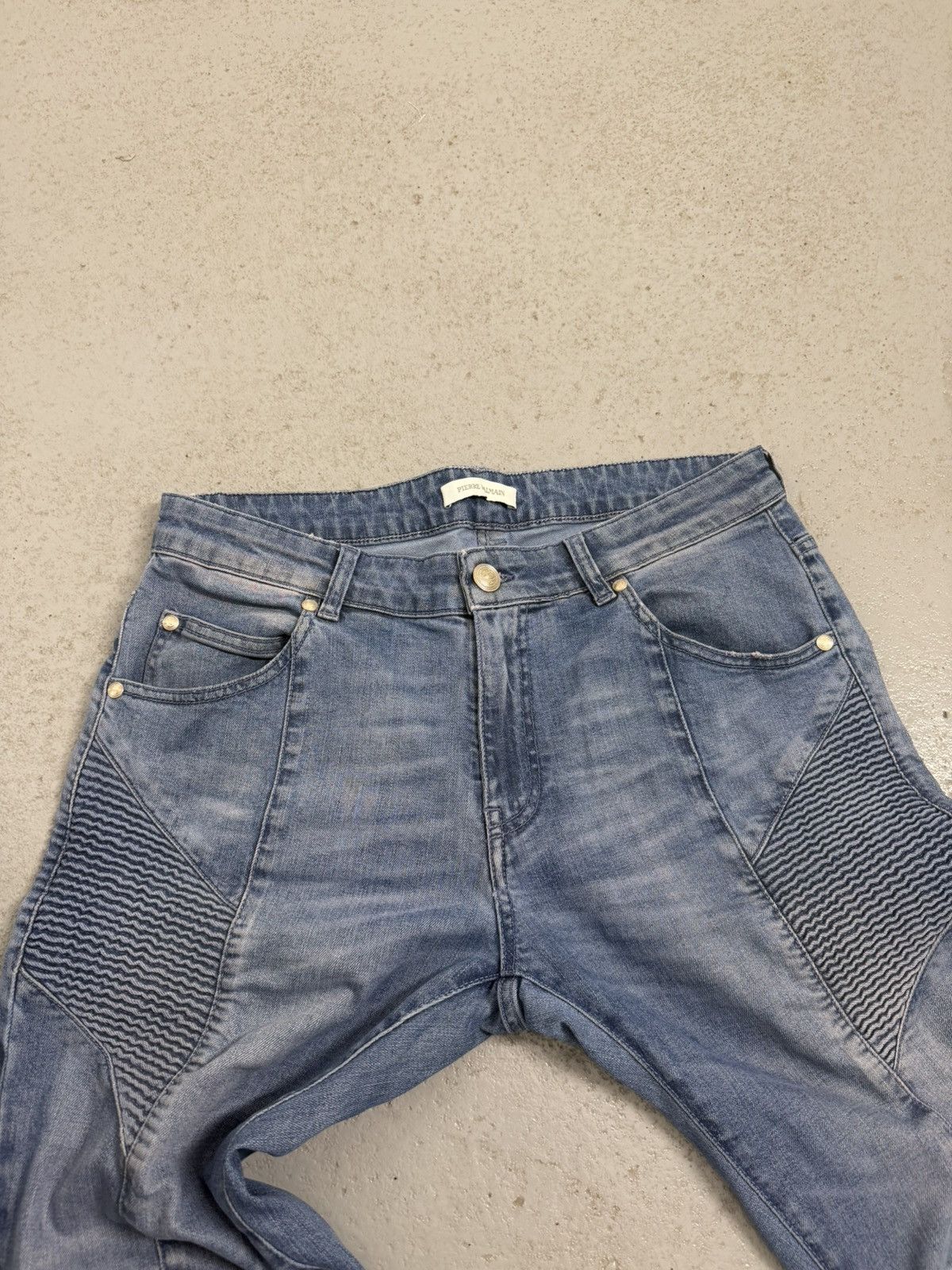 Pierre Balmain Pierre Balmain Biker Jeans Size US 33 - 6 Thumbnail