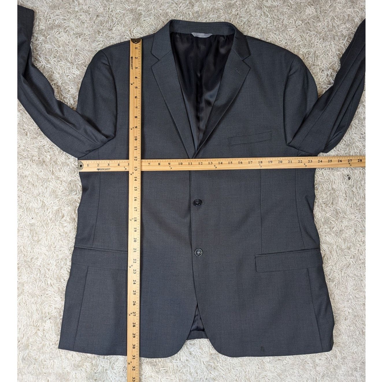 Other Emilio Ciro Midnight Blue Blazer Suit Jacket Blue Gray Size 48L - 7 Thumbnail