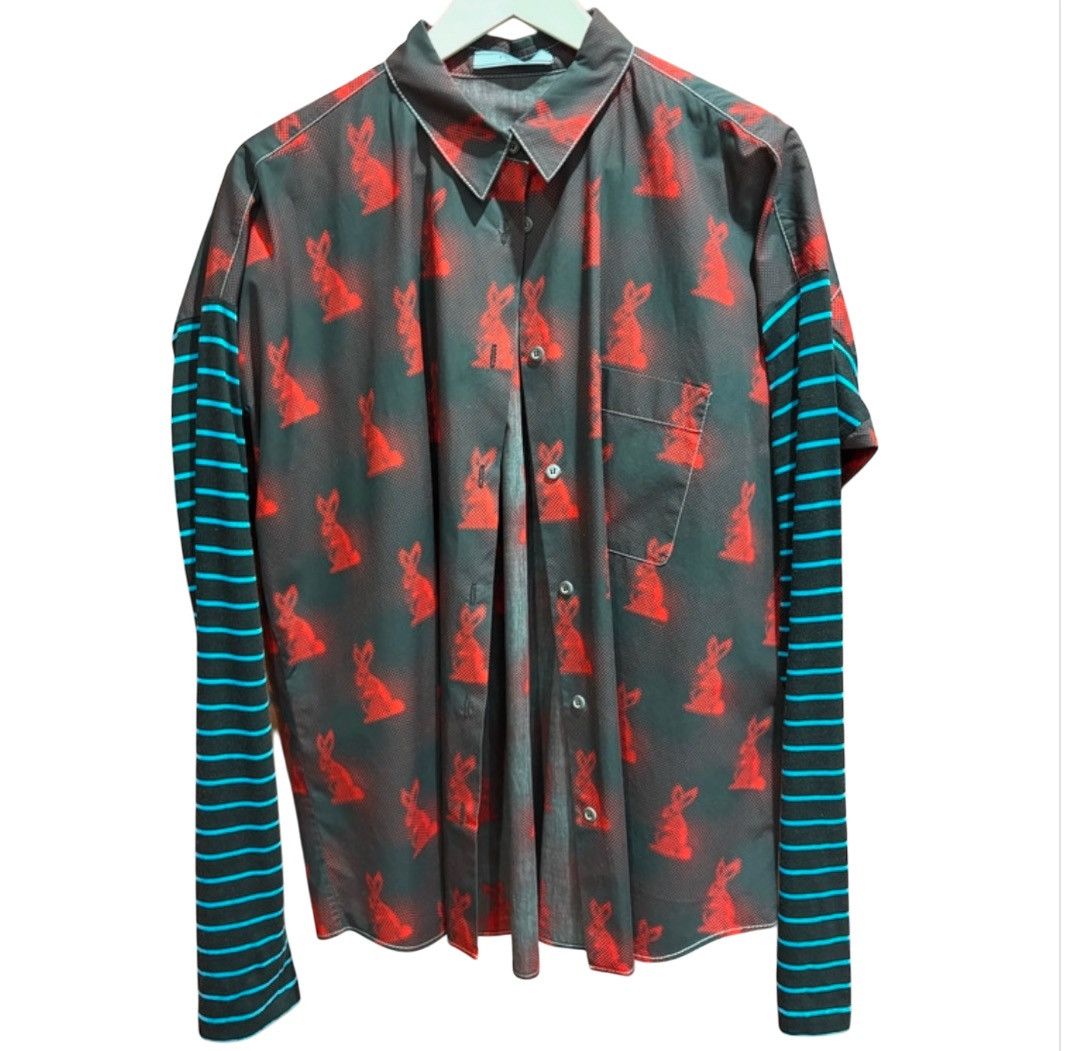Prada PRADA rare rabbits long sleeve shirt Size M / US 6-8 / IT 42-44 - 1 Thumbnail