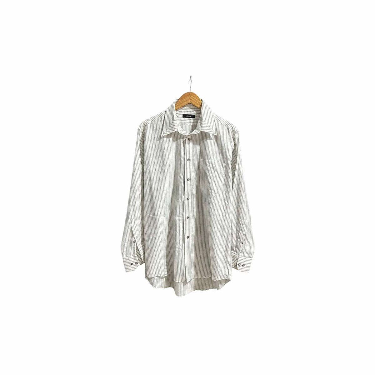 Designer 🔥Vintage Ficce Striped Shirt Long Sleeve Yoshiyuki Konishi Size US XL / EU 56 / 4 - 8 Thumbnail
