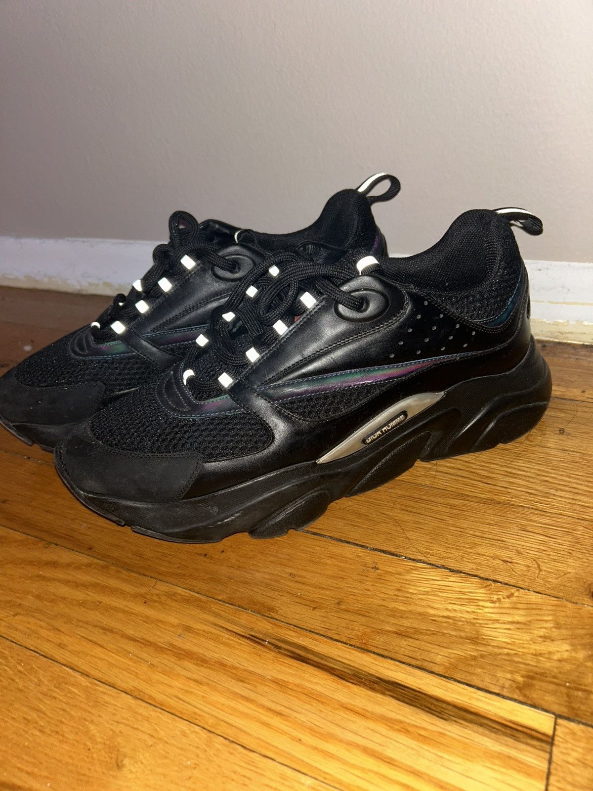 Dior Dior Black Reflective B22 sneaker Size US 11 / EU 44 - 10 Thumbnail