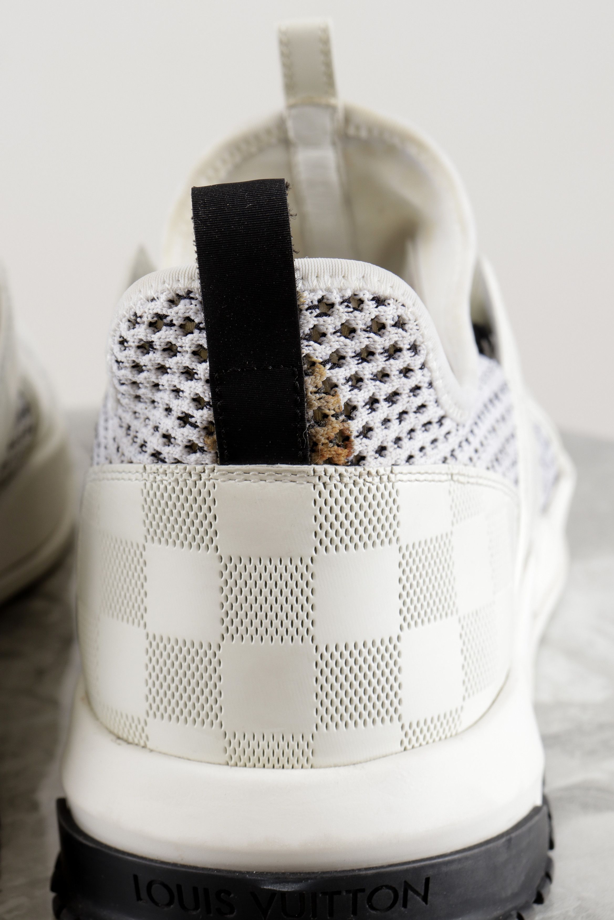 Louis Vuitton LOUIS VUITTON Mesh Leather White Black Low Sneakers Size US 10 / EU 43 - 7 Thumbnail