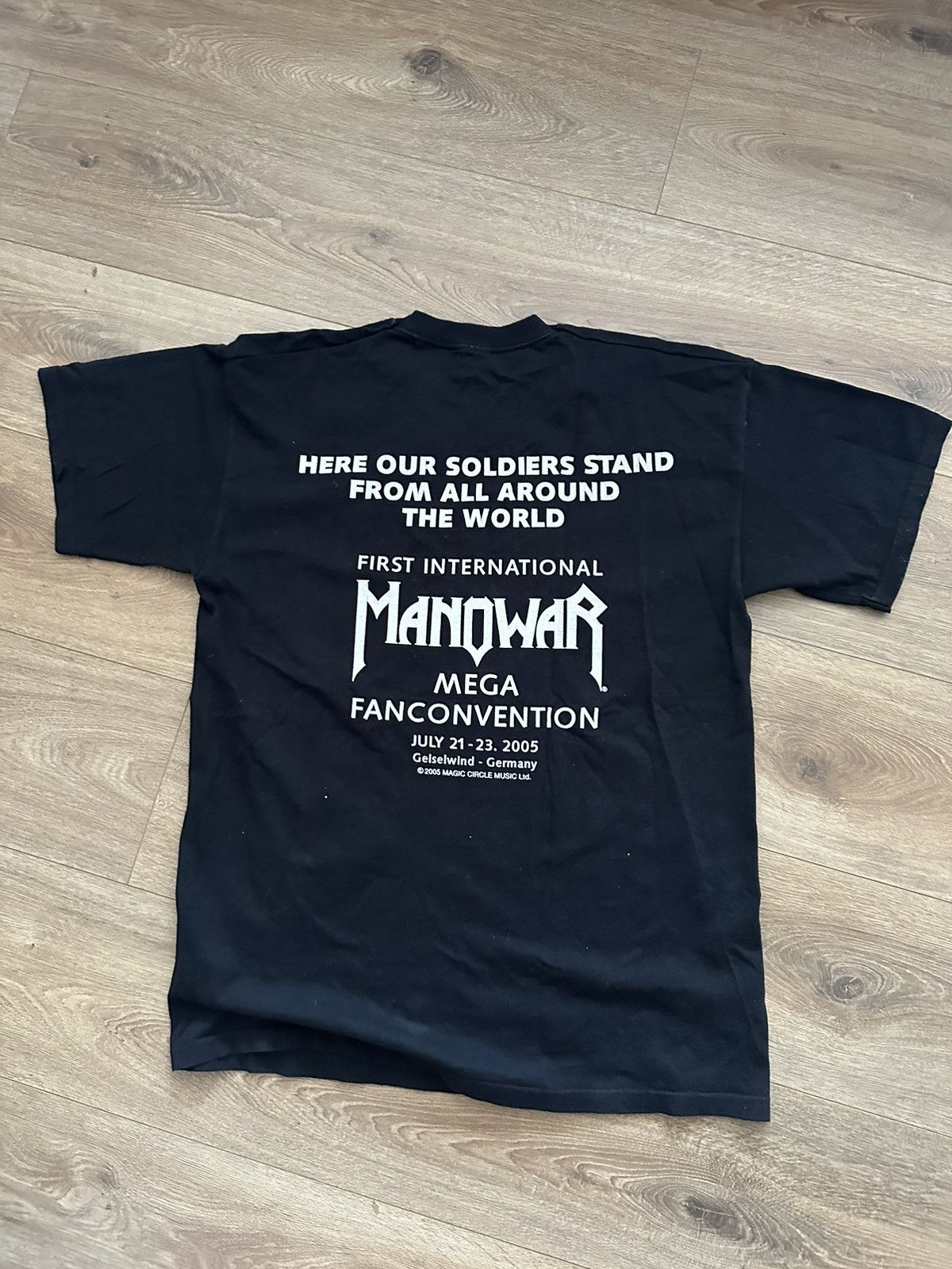 Band Tees 🔥VINTAGE RARE MANOWAR 2005 FANCONVENTION T-SHIRT🔥 Size US L / EU 52-54 / 3 - 3 Thumbnail